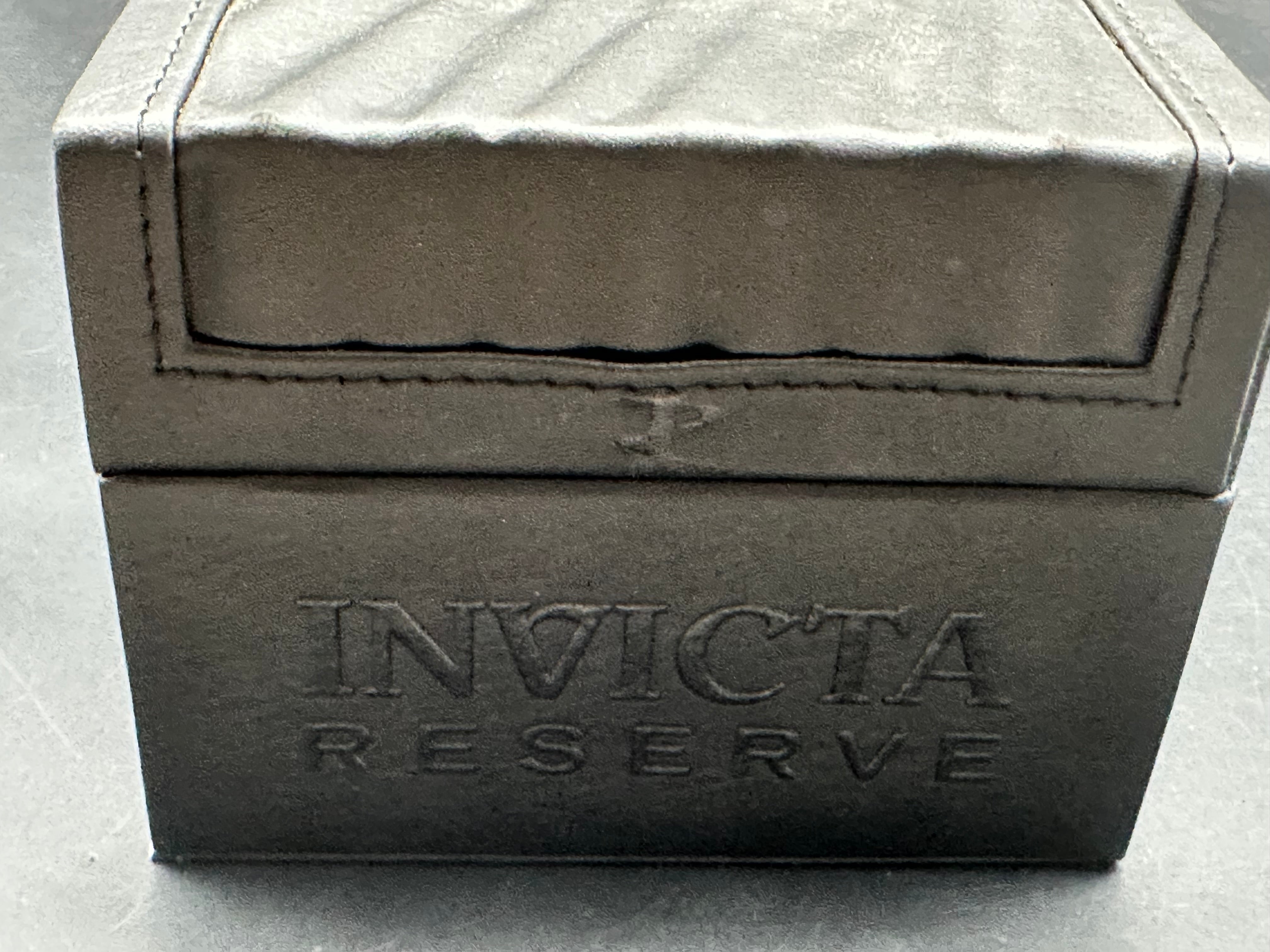 Invicta Reserve Swiss made watch. Stainless steel case and strap