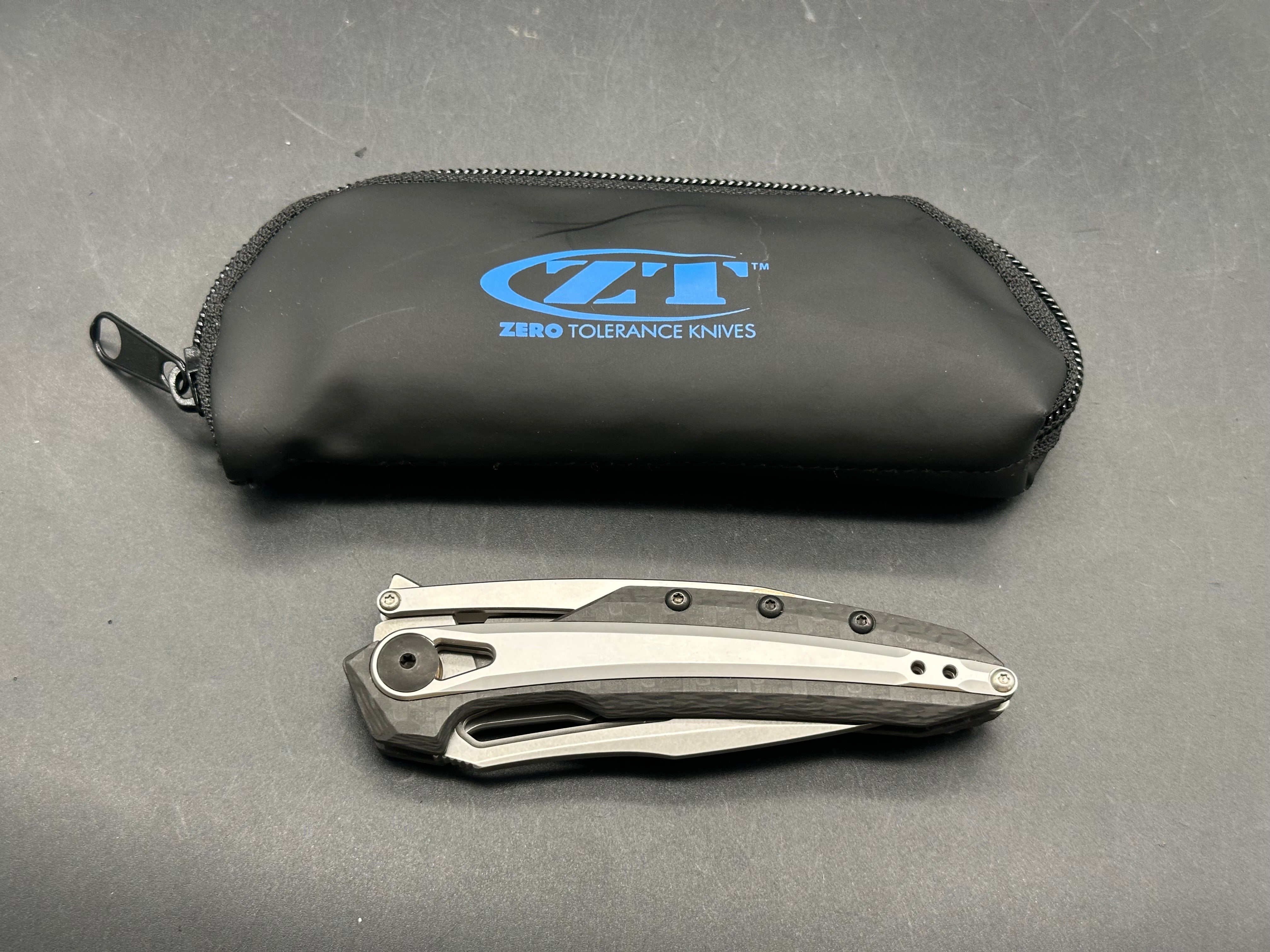 Zero Tolerance 0990 Carbon Fiber Handle, CPM-20CV Bead Blast (3.25” SP) Blade