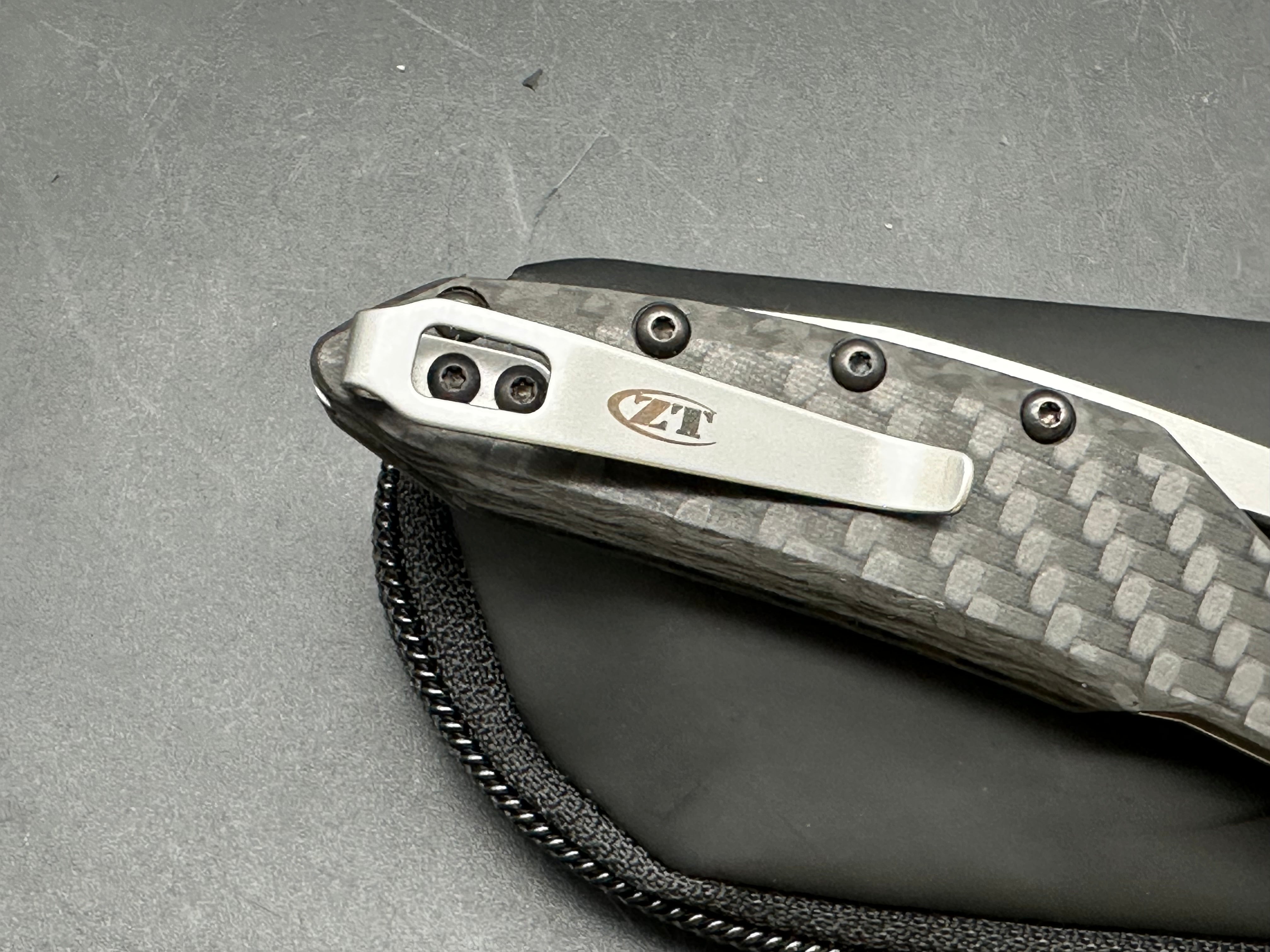 Zero Tolerance 0990 Carbon Fiber Handle, CPM-20CV Bead Blast (3.25” SP) Blade