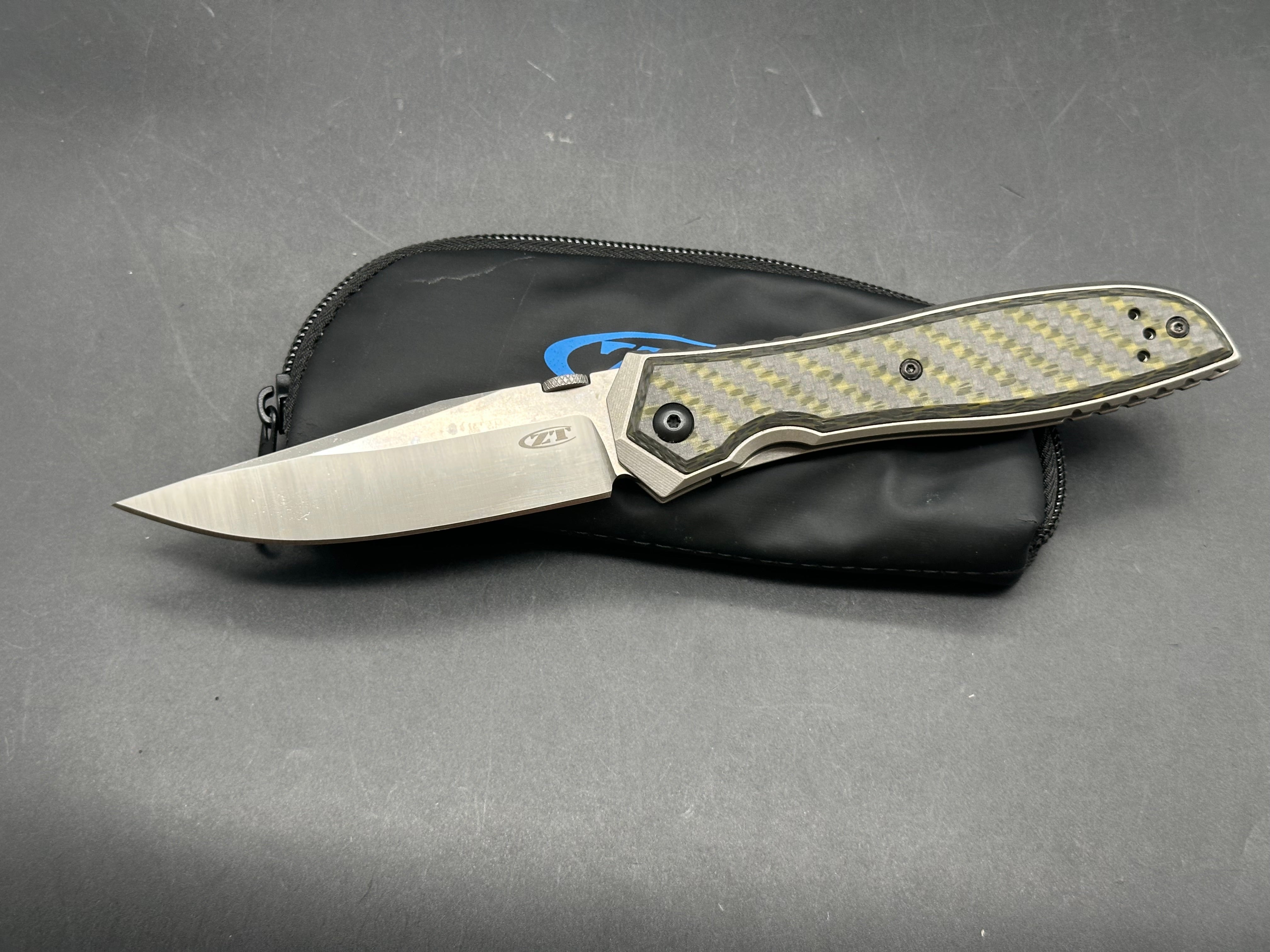 Zero Tolerance Emerson 0640 Carbon Fiber/Titanium Handle, CPM-20CV (3.75” Satin CP) Blade