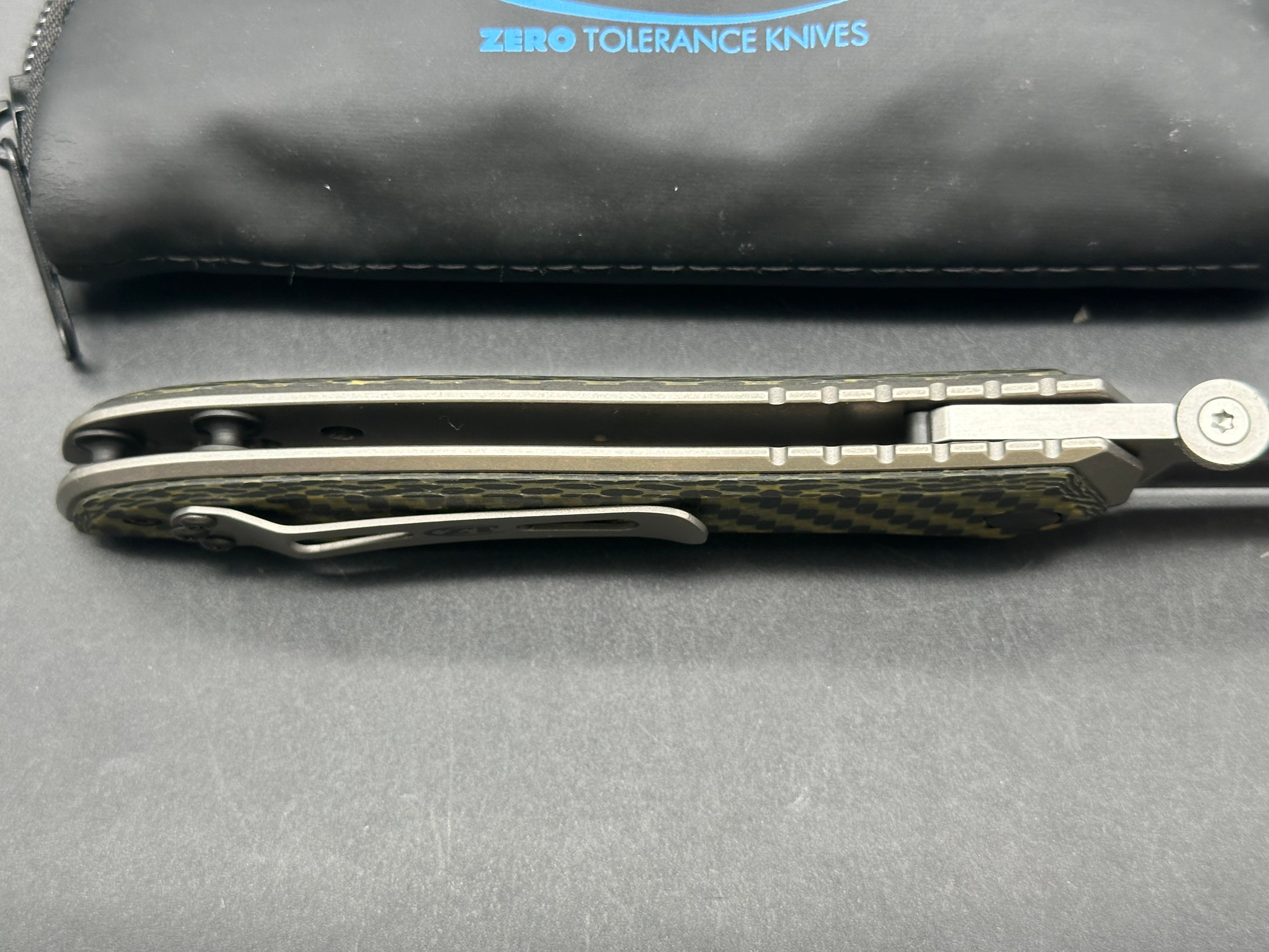Zero Tolerance Emerson 0640 Carbon Fiber/Titanium Handle, CPM-20CV (3.75” Satin CP) Blade