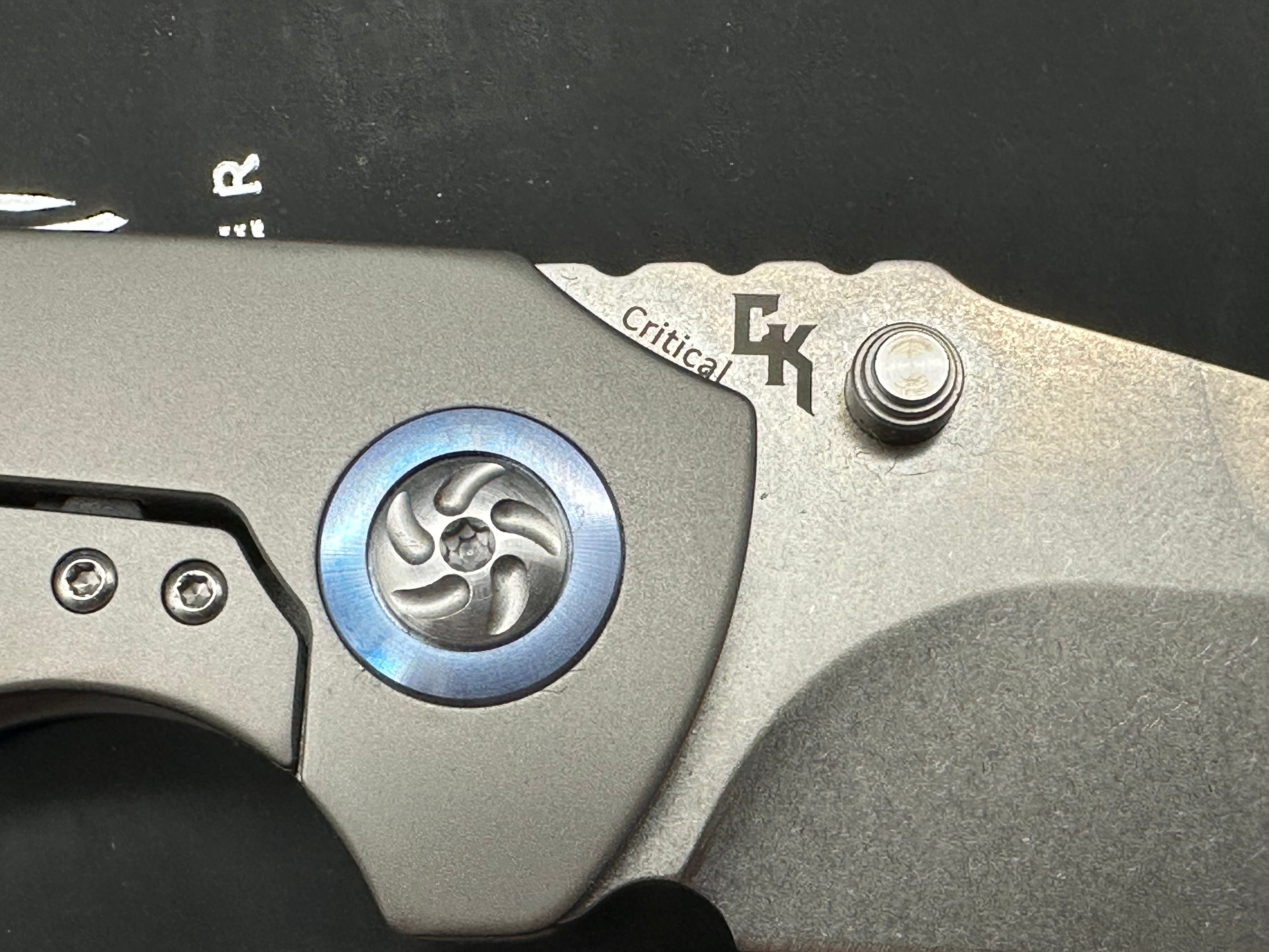 Kizer CK Critical Flipper Frame Lock Knife (3.6" Stonewash)