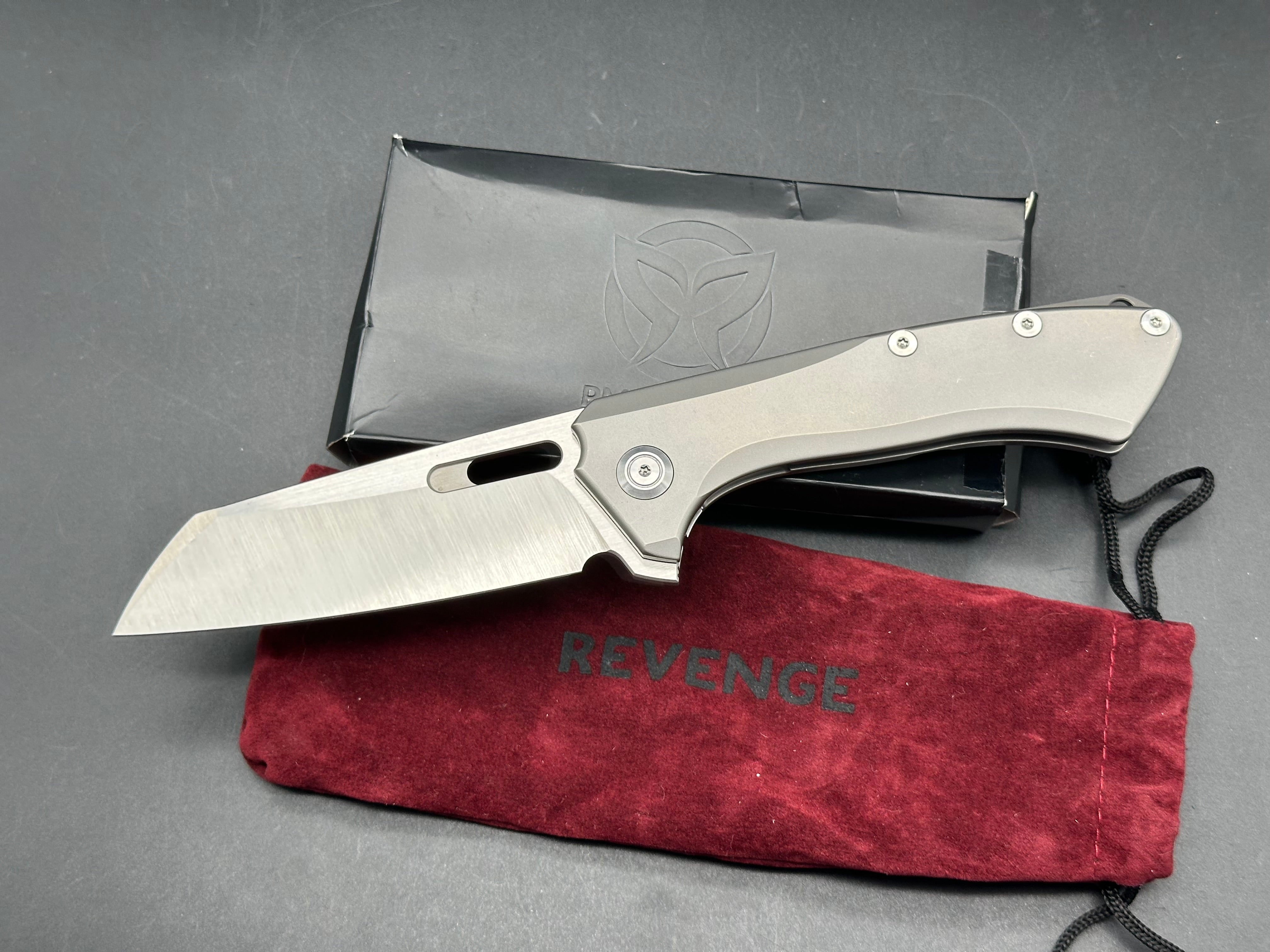 PMP Knives Revenge II - Titanium (3.74" M390 Satin)