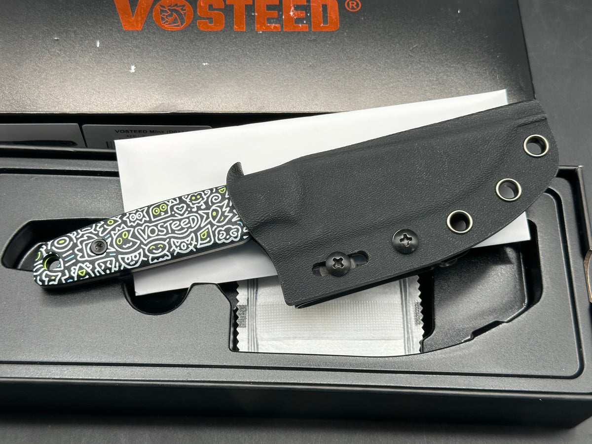 Vosteed Mink - Fixed Blade Knife (3.33" AEB-L Blade & G10 Handle) - AMAZON & TIKTOK EXCLUSIVE