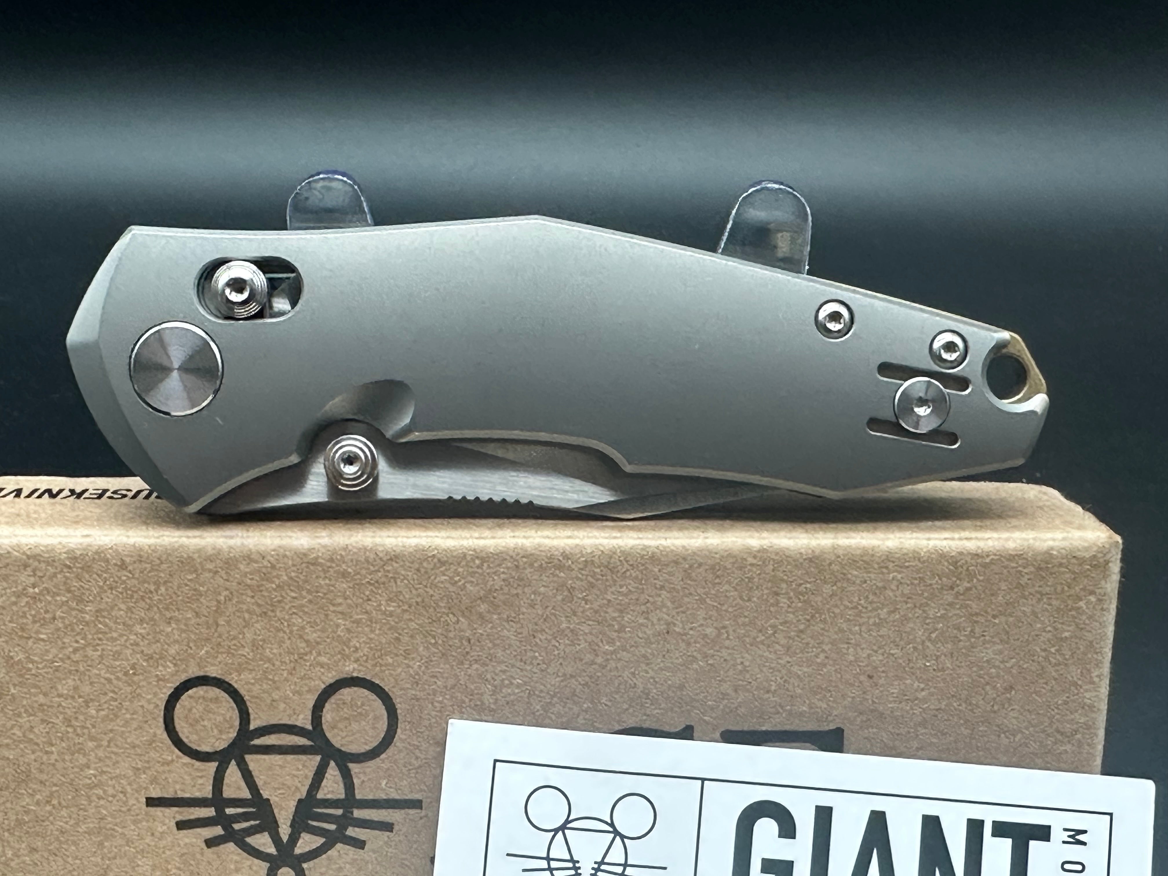 Giant Mouse Ace Nazca cross bar lock full titanium M390