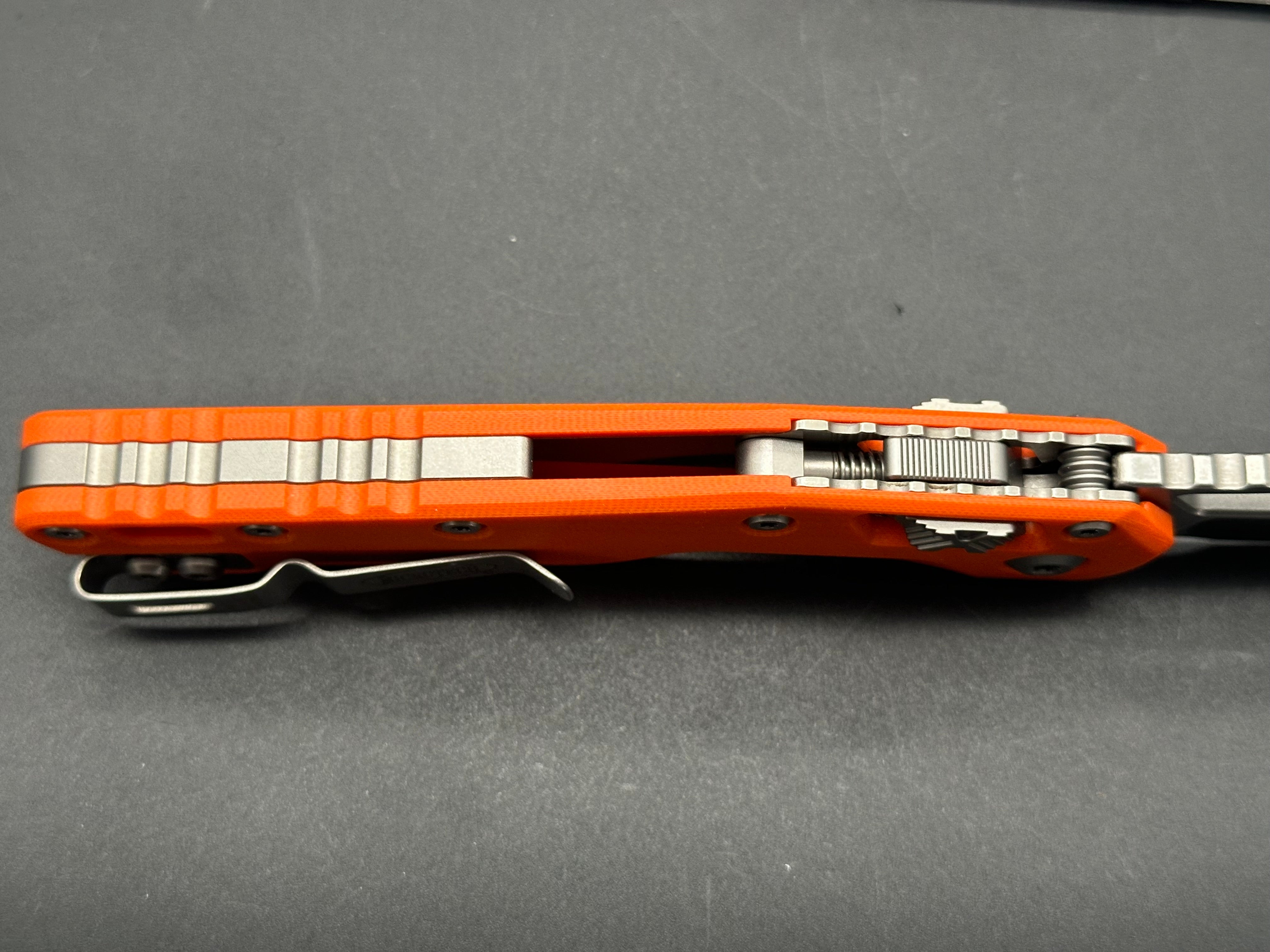 Microtech Standard Issue MSI Ram-Lok Knife Orange G-10