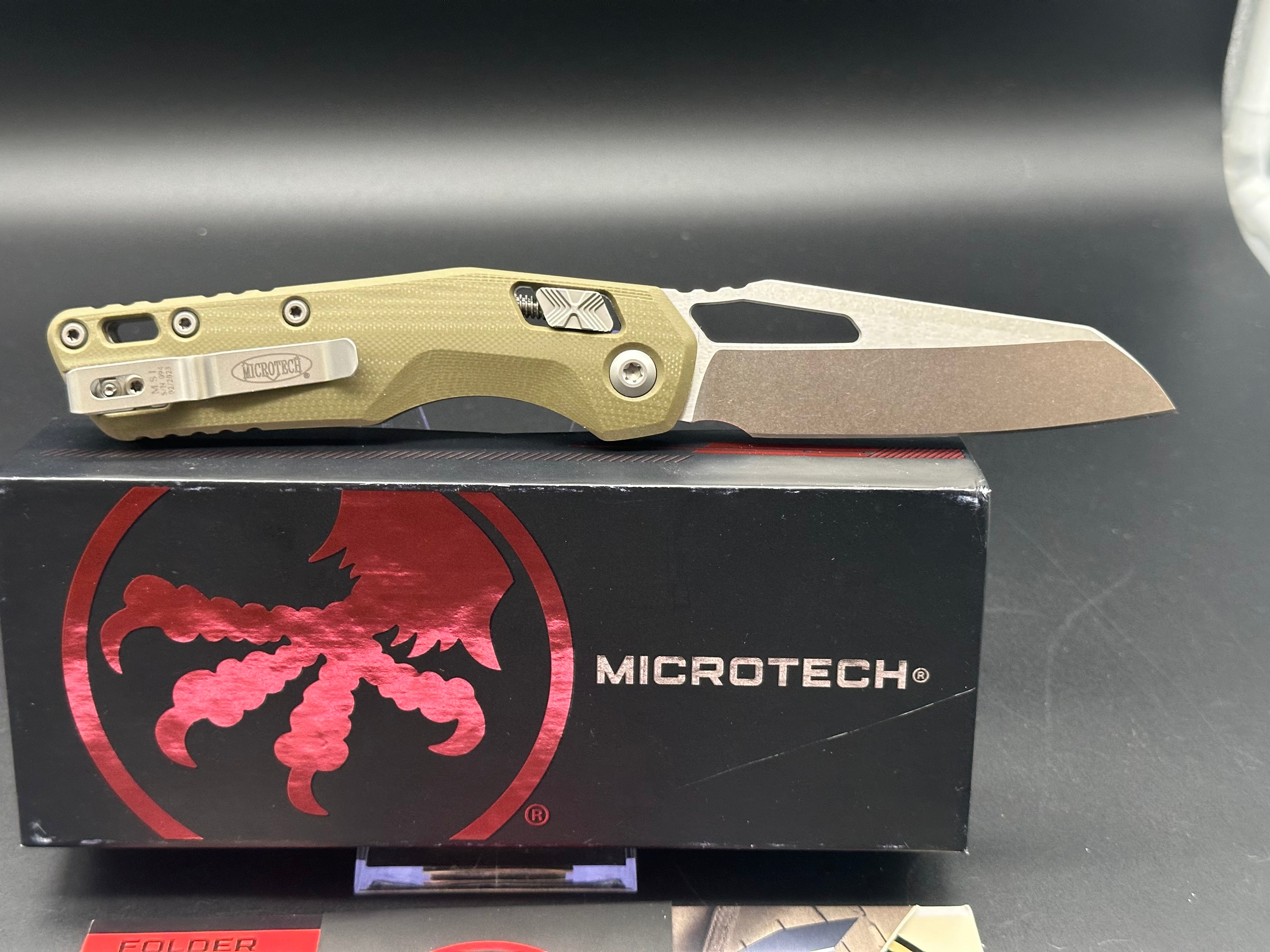 Microtech Standard Issue MSI RAM-LOK Knife | OD Green G10