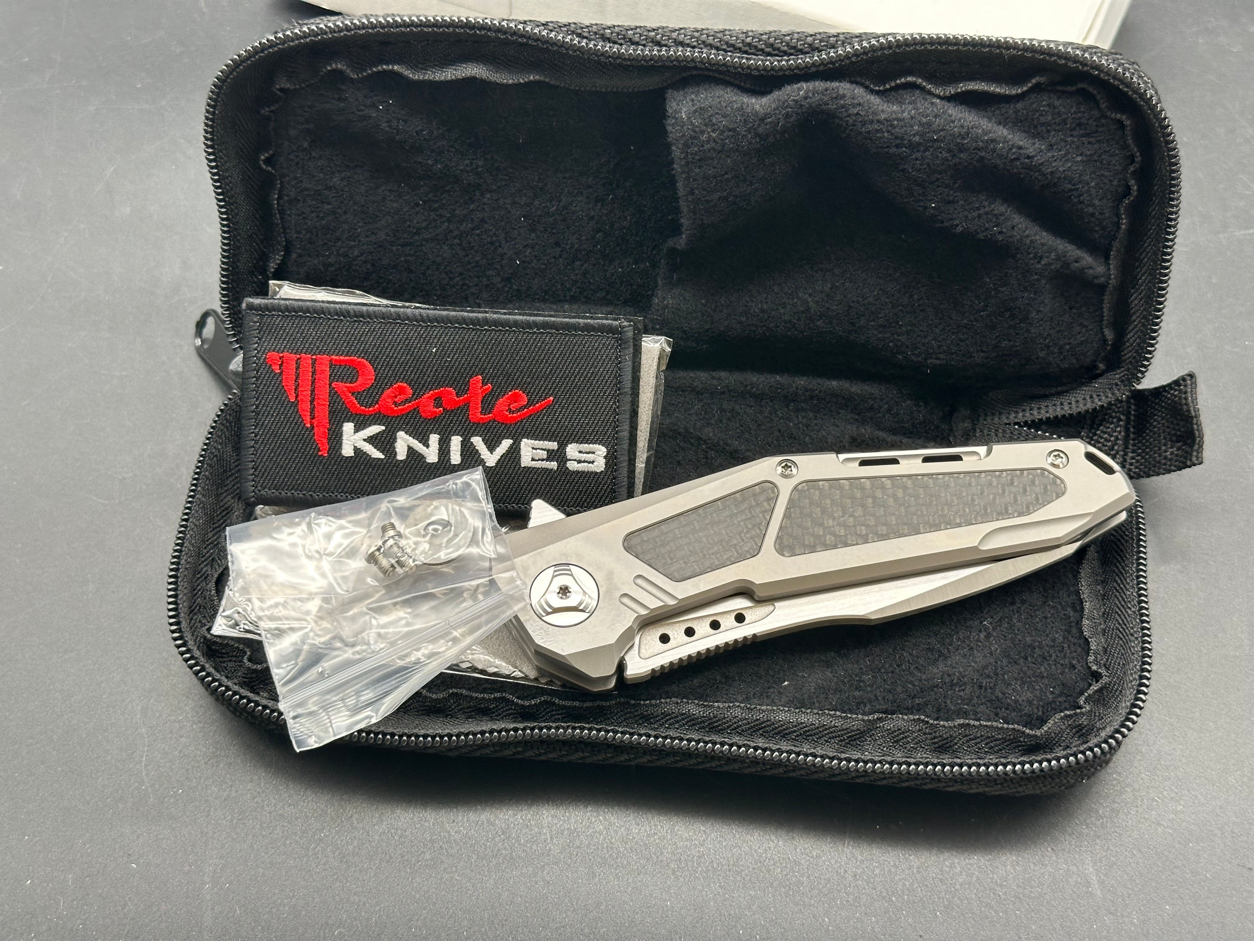 Reate K3: 3.75 inch satin finish drop point CTS-204 blade