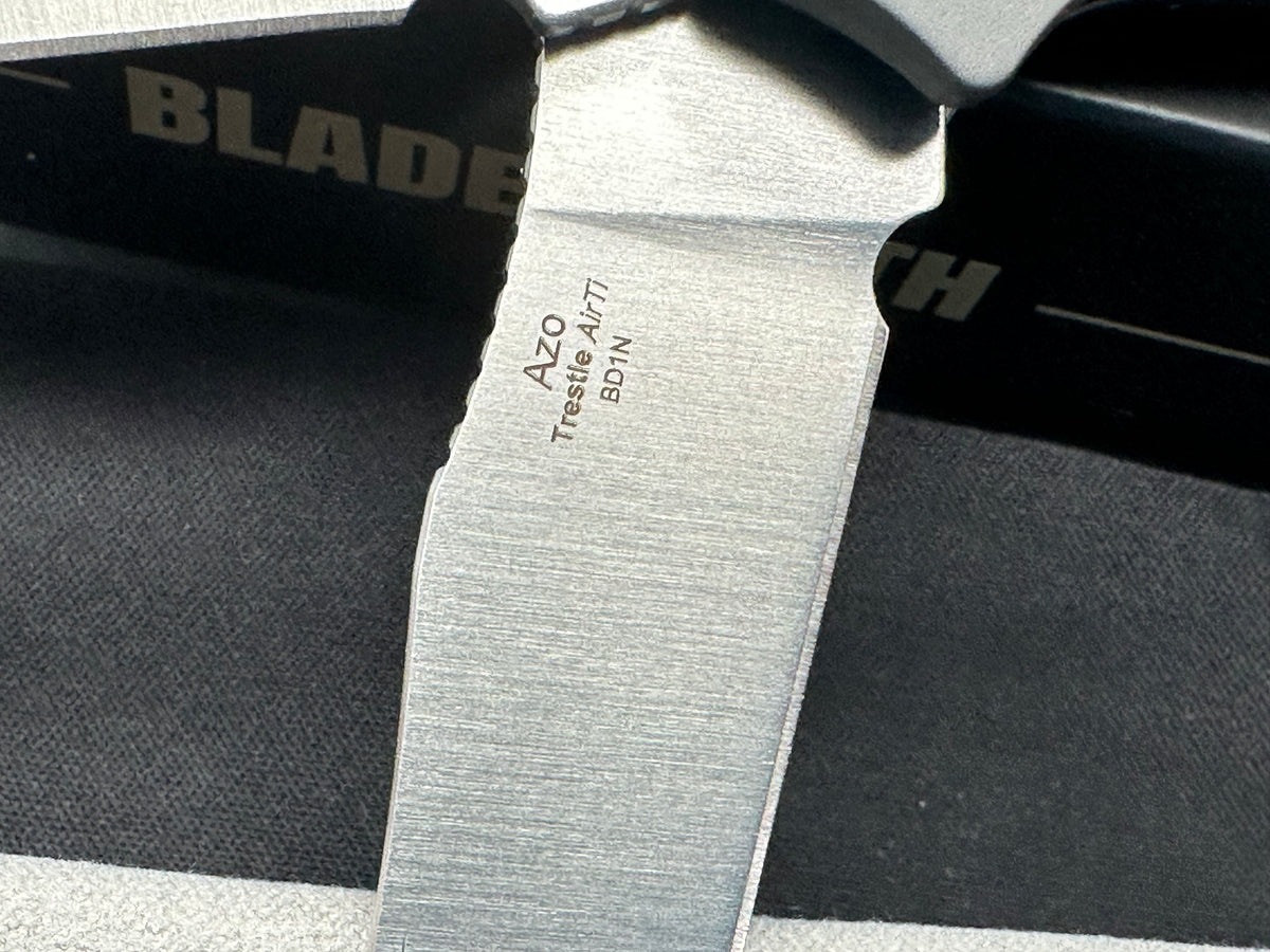 Kizer Trestle 2 bladed slip joint knife Vortex micarta/aluminum handle and BD1N blades