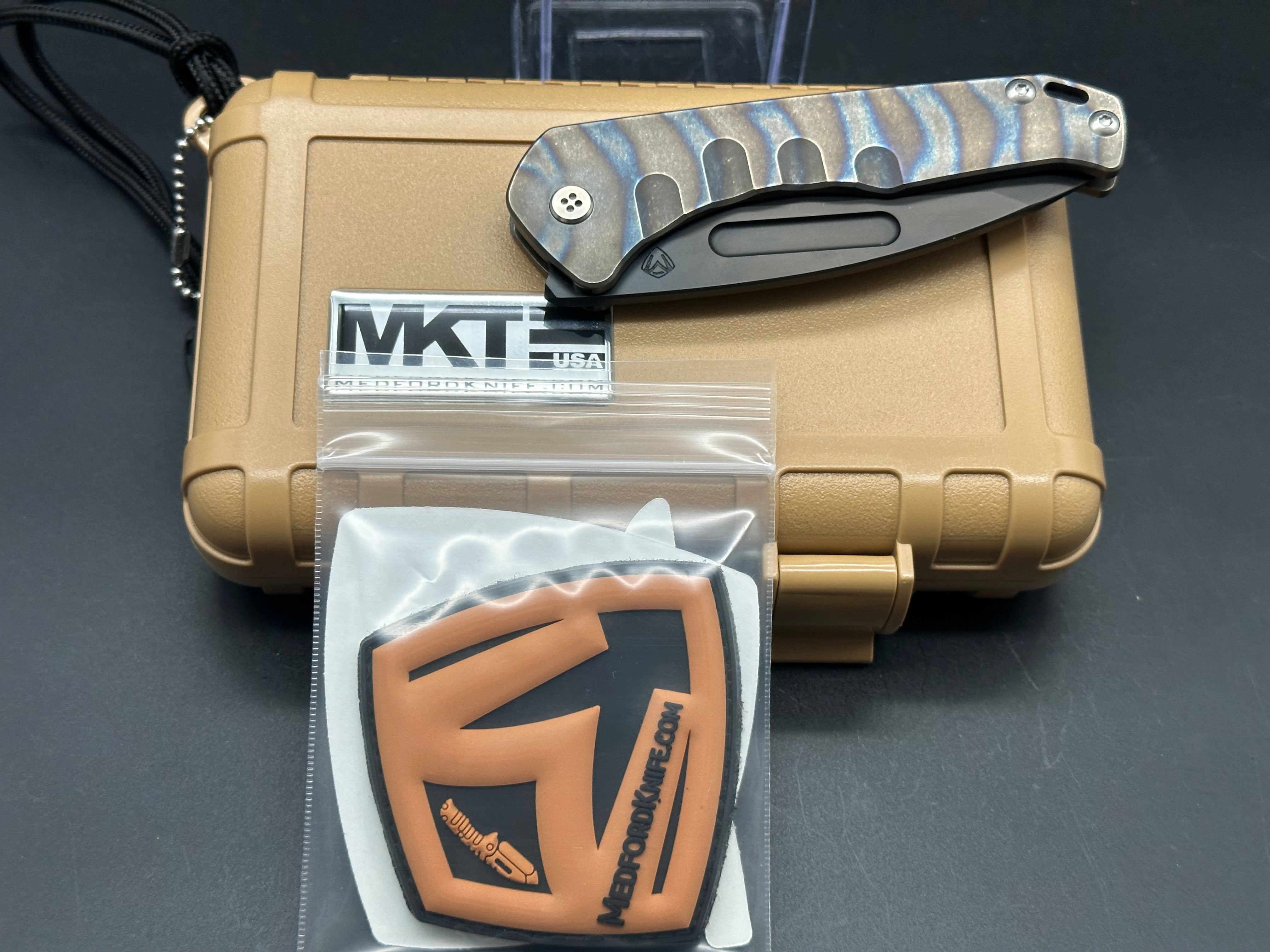 Medford Praetorian Slim flamed titanium bronze ano PVD S35VN