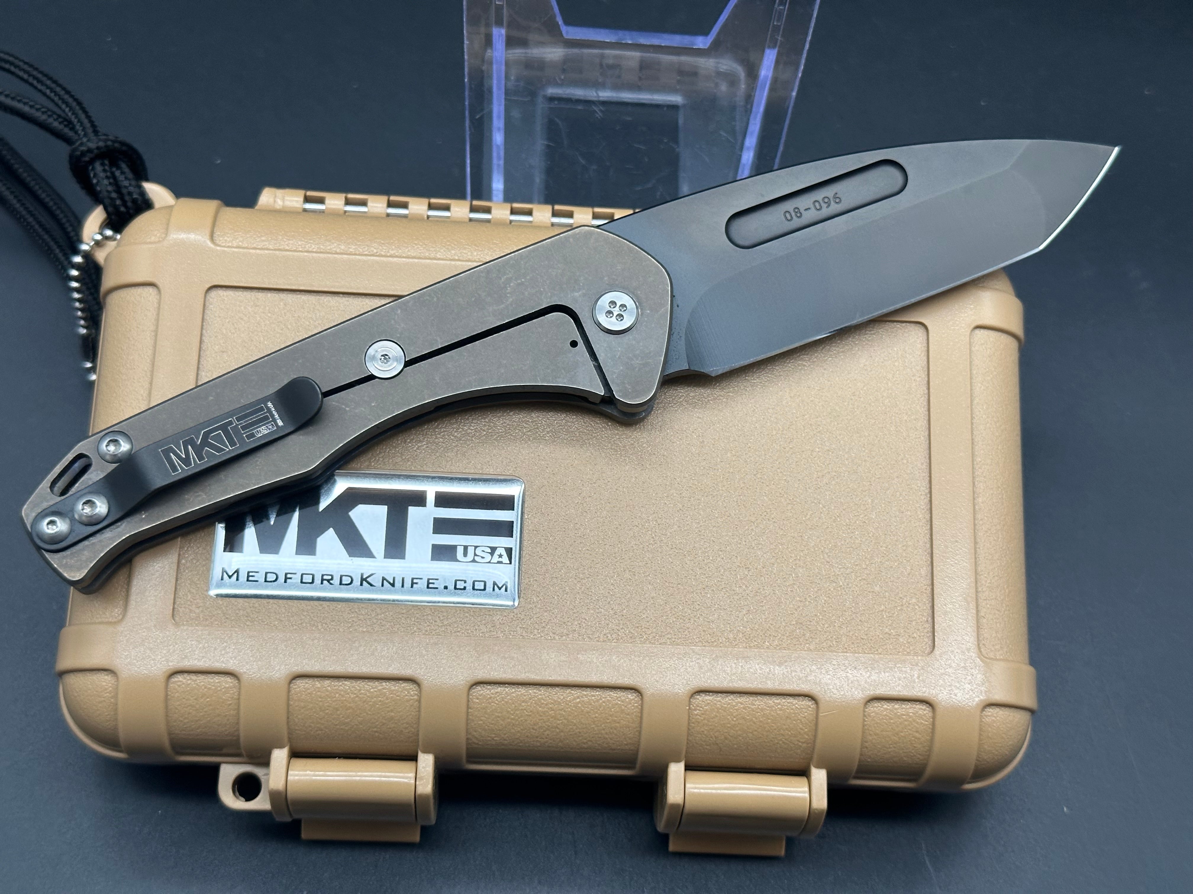 Medford Praetorian Slim flamed titanium bronze ano PVD S35VN