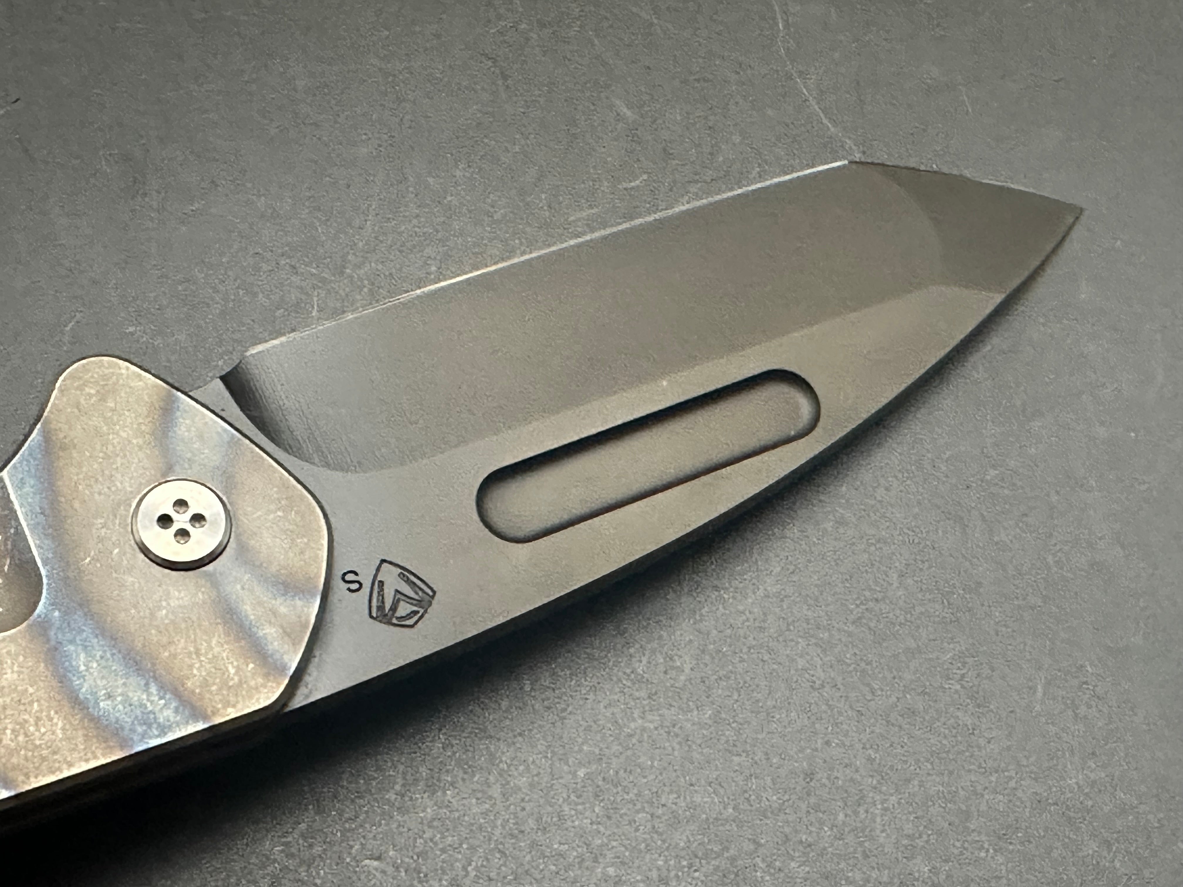 Medford Praetorian Slim flamed titanium bronze ano PVD S35VN