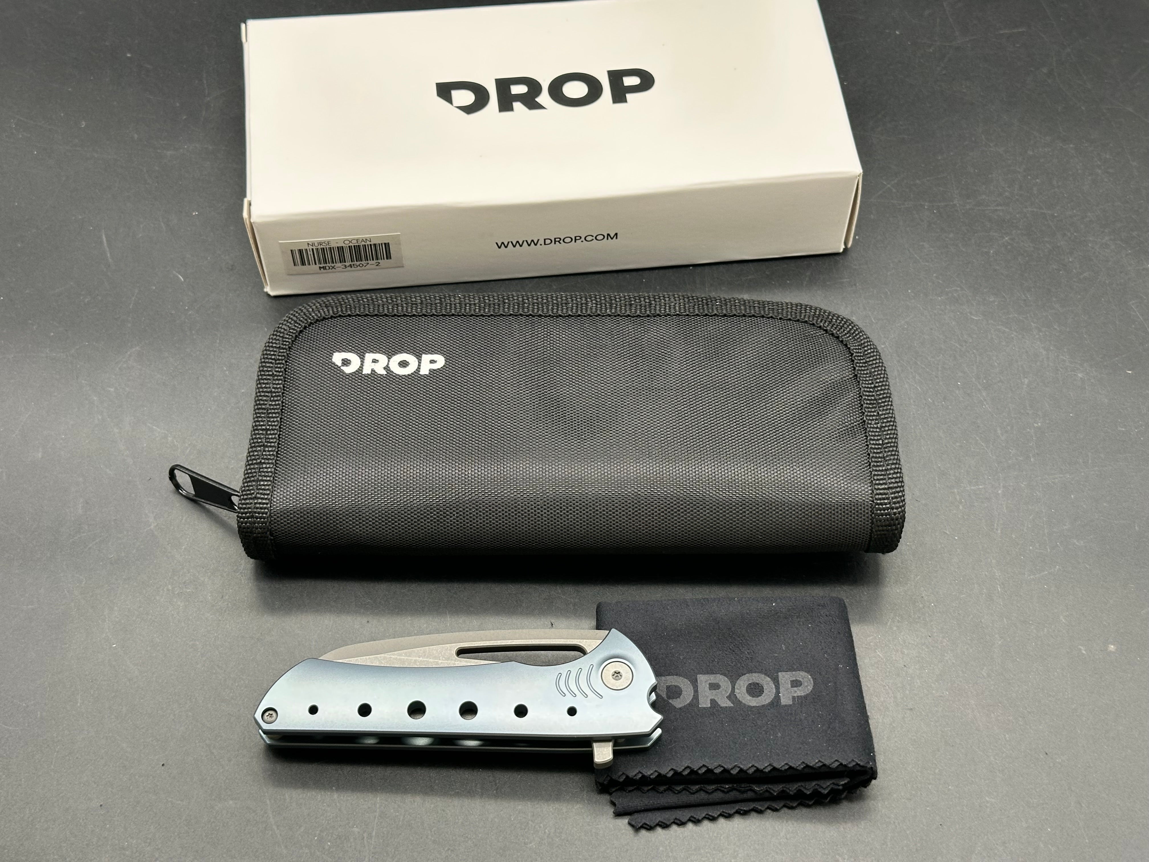 Drop/Gavko Nurse Ocean: 3 inch tumble finish, drop point CPM-35VN blade
