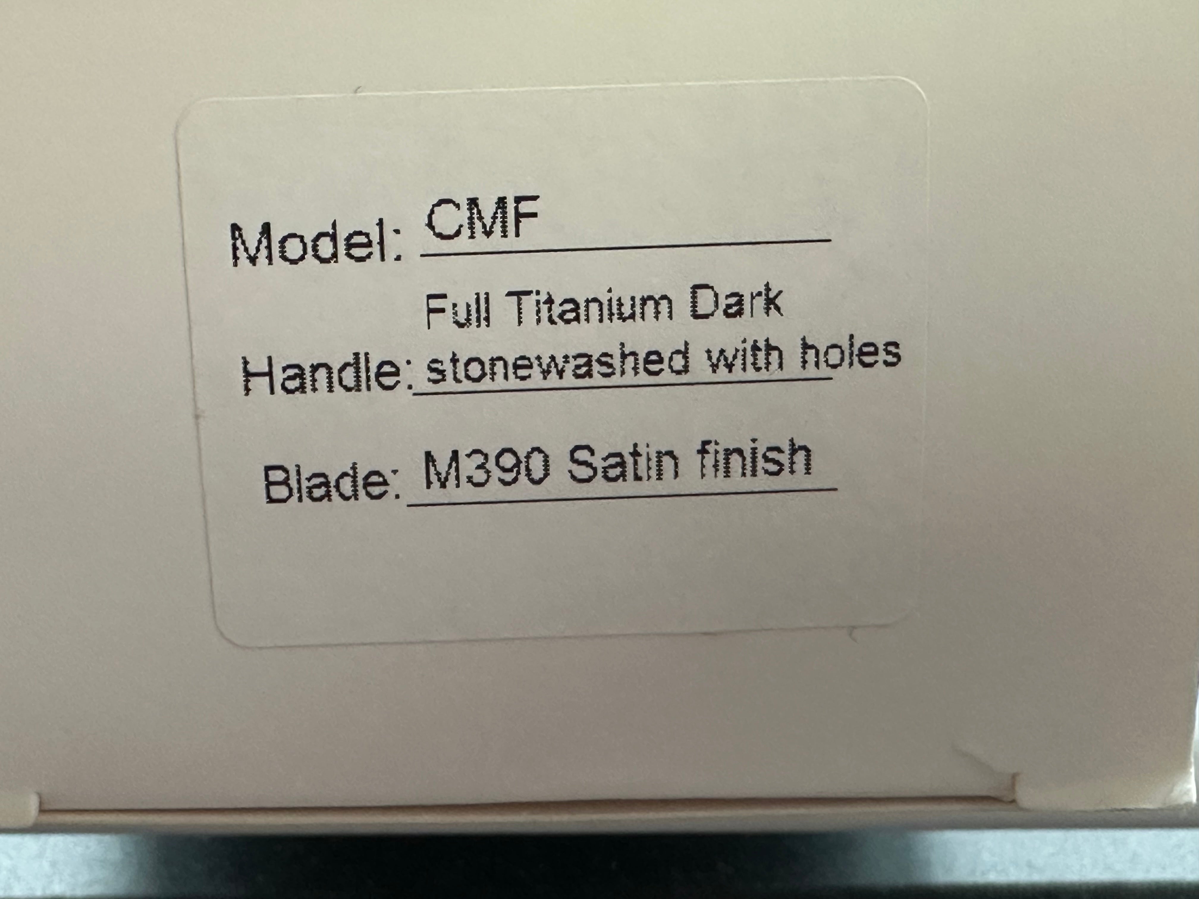 CMF Metalworks Print Production: 3.25 inch clip point, recurve, hand rubbed, satin Bohler M390 blade