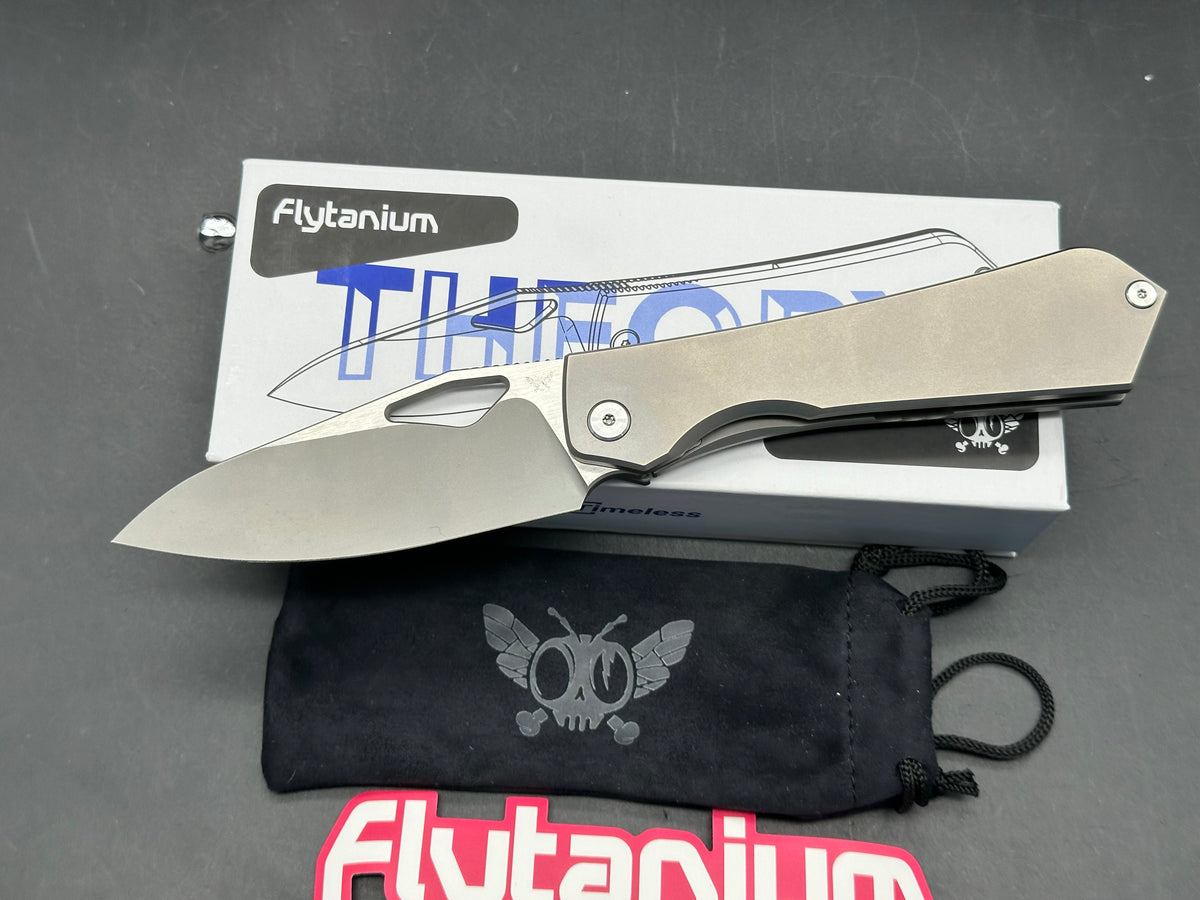 Flytanium Theory titanium handle w/20CV blade