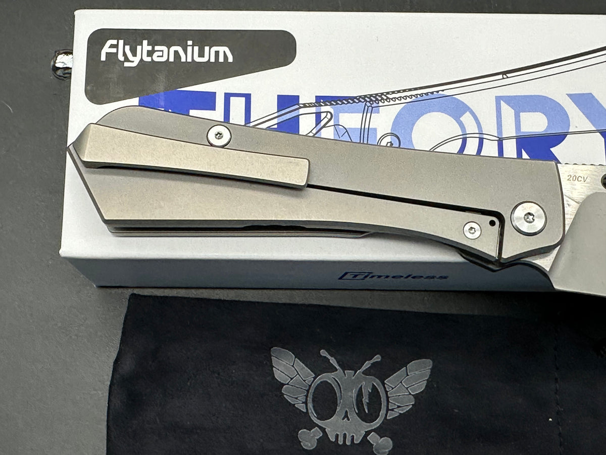 Flytanium Theory titanium handle w/20CV blade