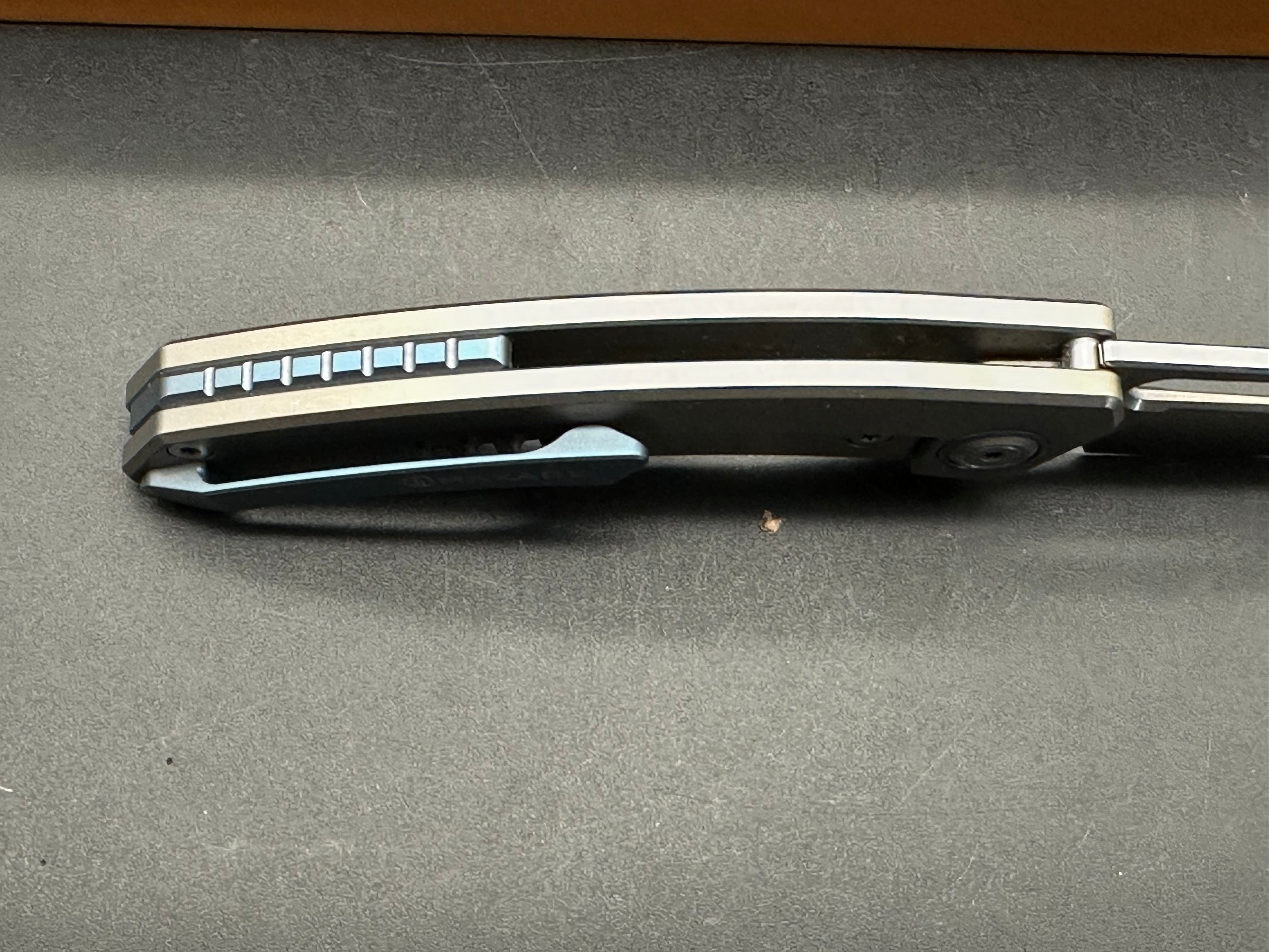 Maxace + Midnight Cat - Black Mirror/Grey-Silver Ti Frame + Swirl Carbon Fiber Inlay