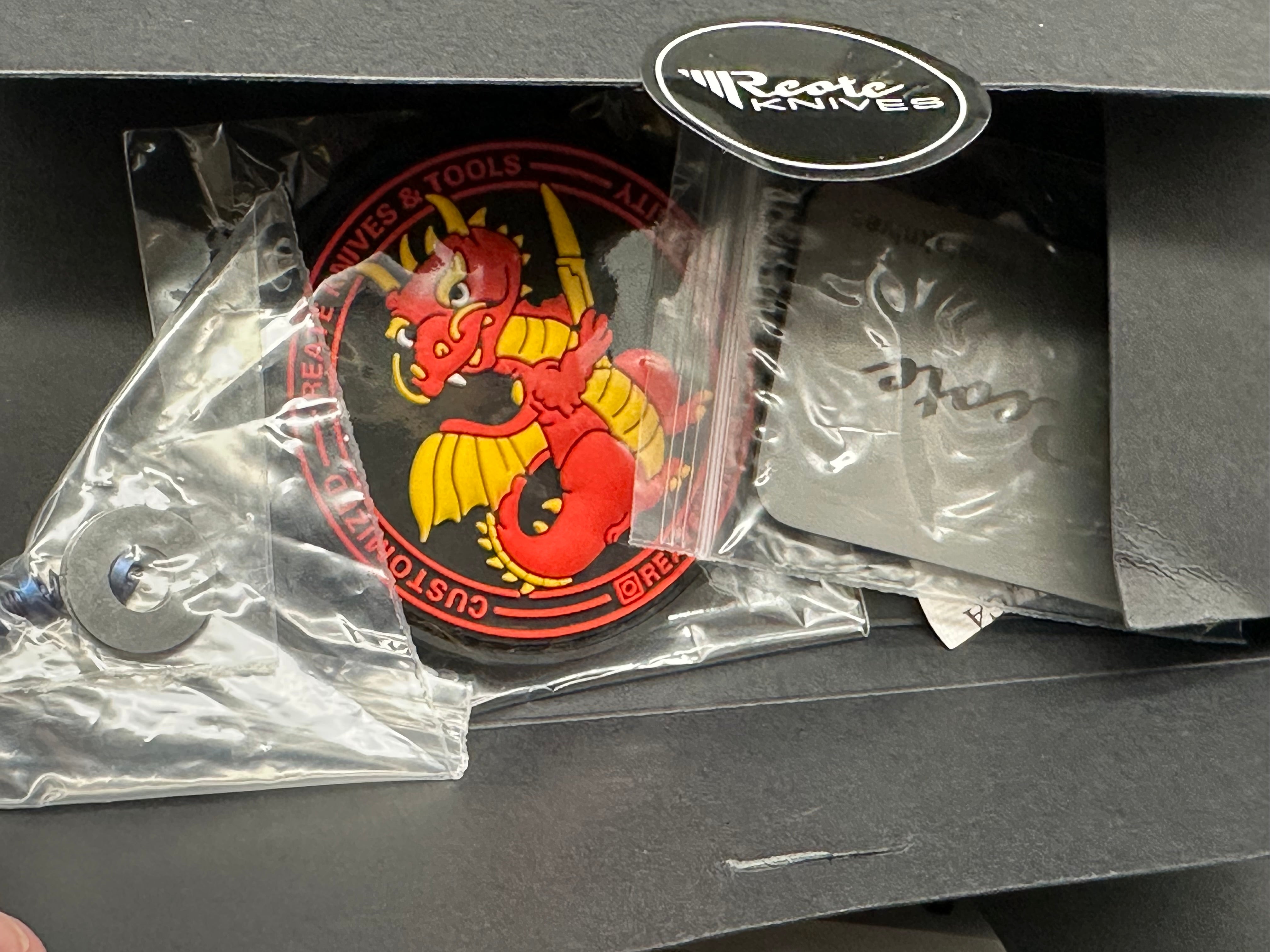 Reate Knives + Alvin Lee - GTR/Grey Milled Integral Ti Handle w/ Zircoti Inlays & Blue Ano Accents