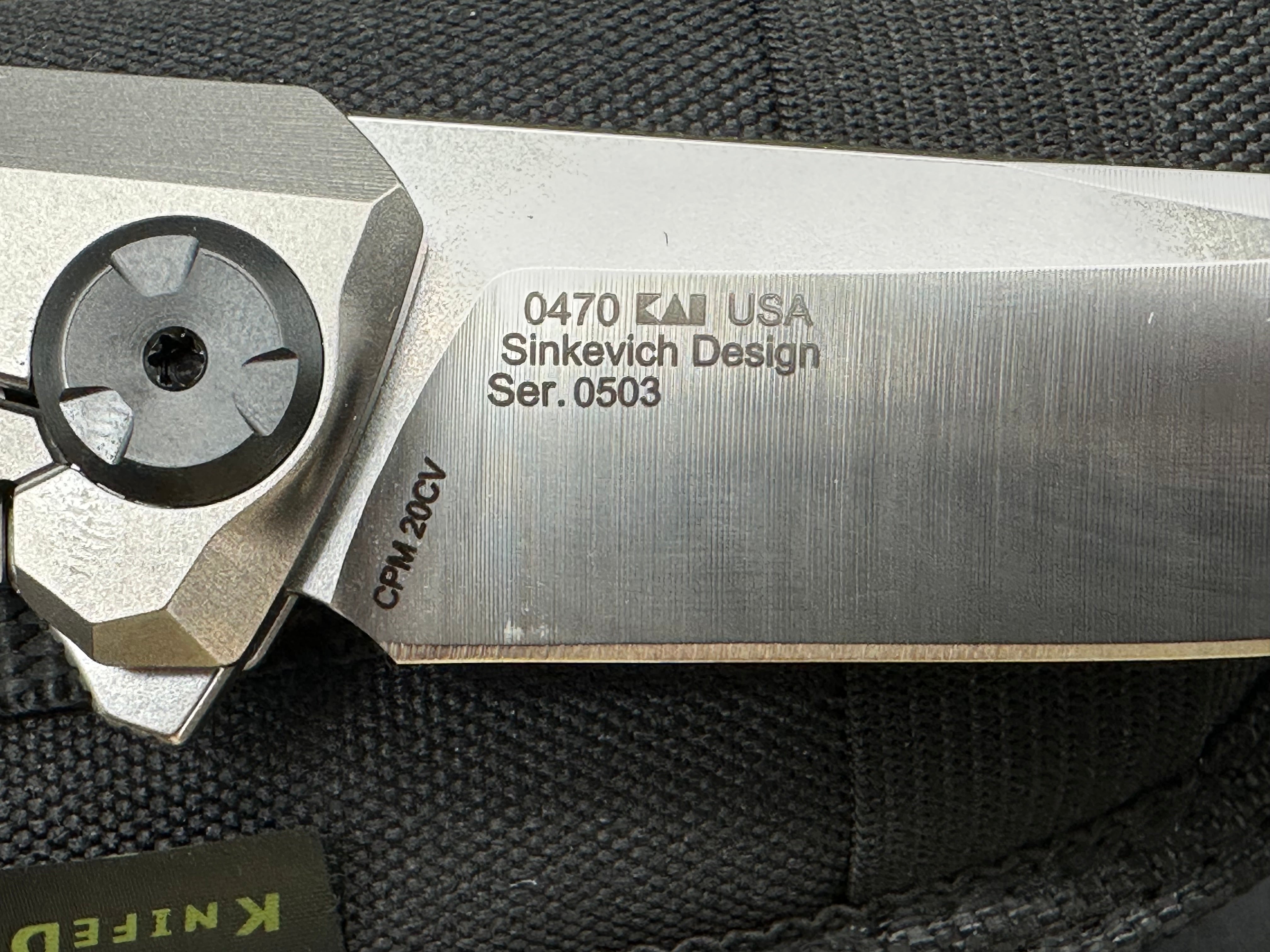 Zero Tolerance ZT 470 Dmitry Sinkevich design 3.4 inch drop point, flat grind, satin CPM-20CV blade