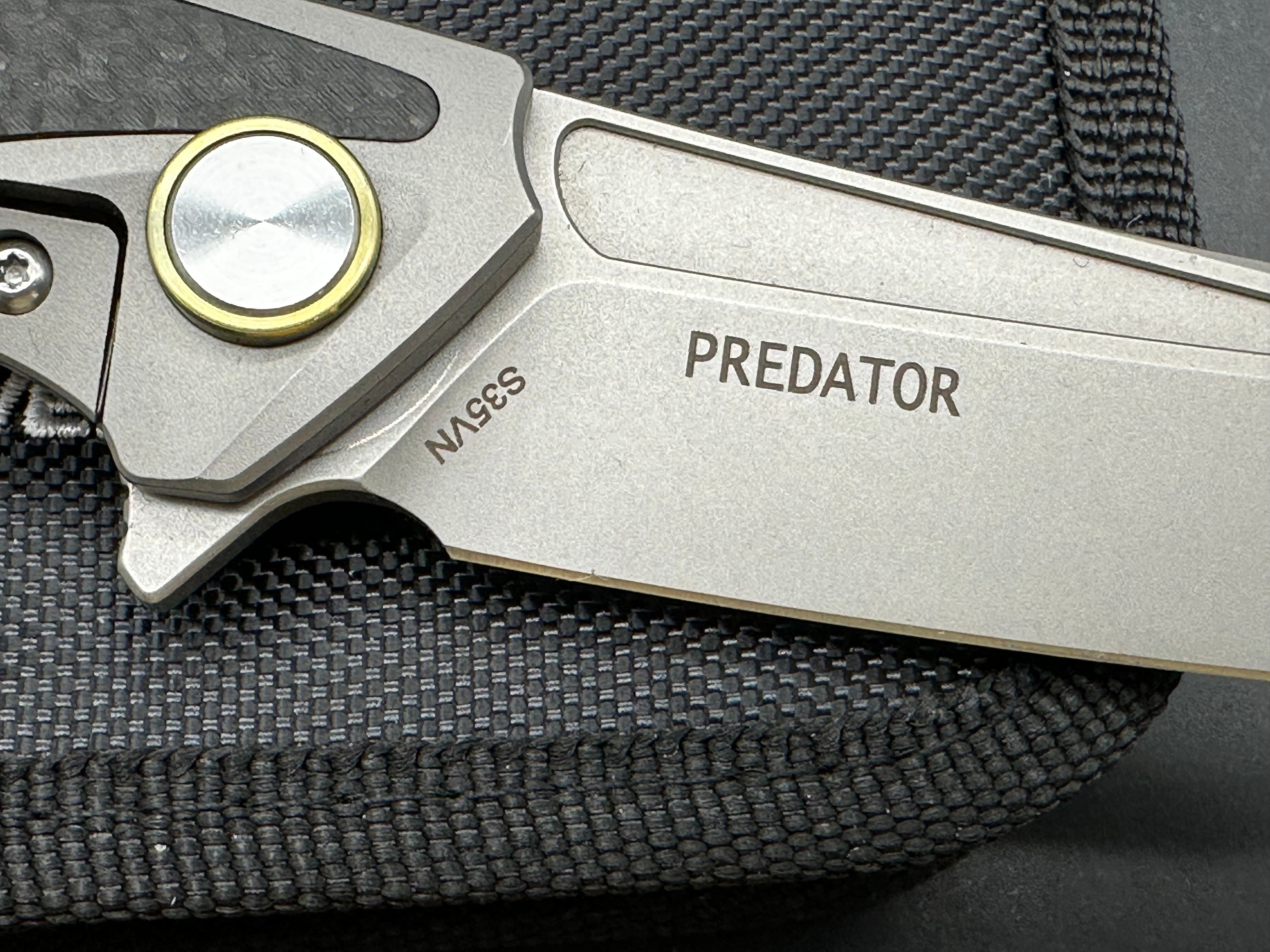 Bestech Predator 3.5 inch ceramic bead blasted, satin CPM-S35VN blade