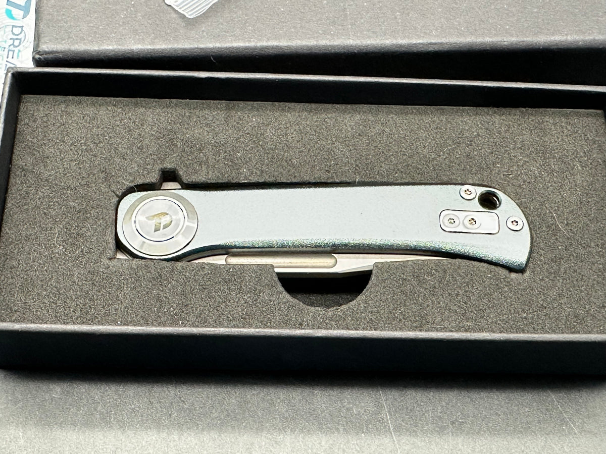 DREAMTECH Folding Pocket Knife Aluminum Handle D2 Blade Knife