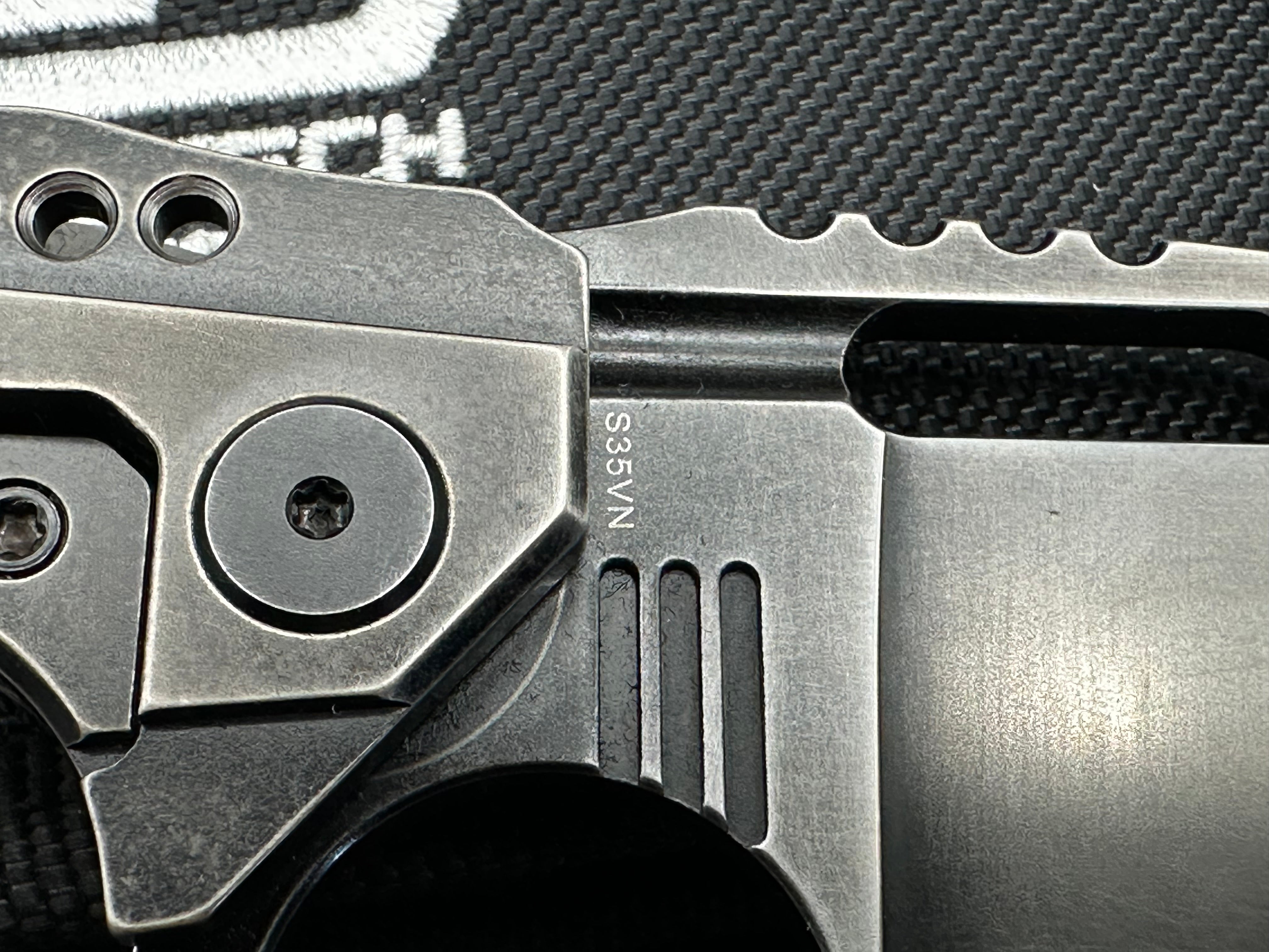 Bestech + TKT - Shodan/Antique Dark-Bronze Stonewash Titanium Handle