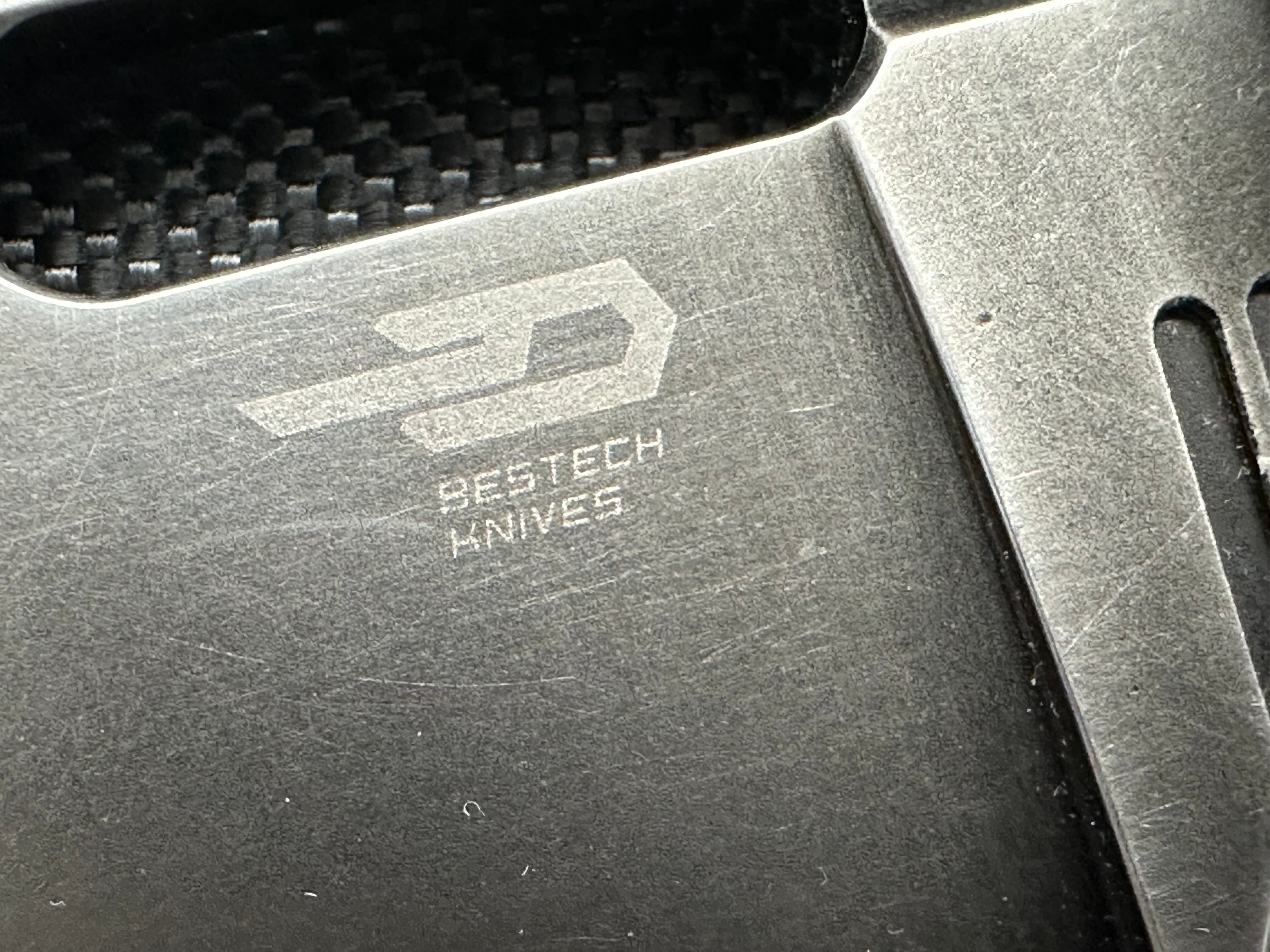 Bestech + TKT - Shodan/Antique Dark-Bronze Stonewash Titanium Handle