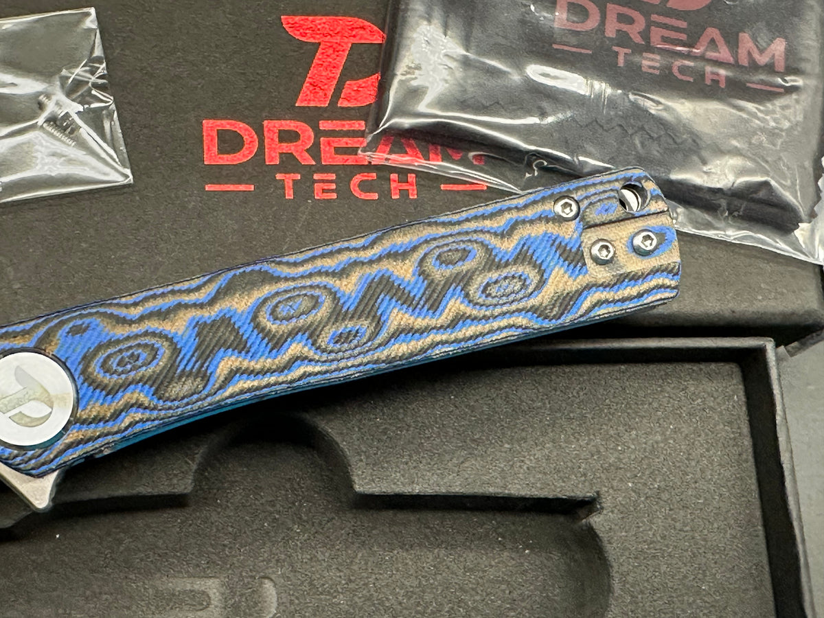 DREAMTECH Knife Folding Knife Micarta Handle D2 Blade Knife