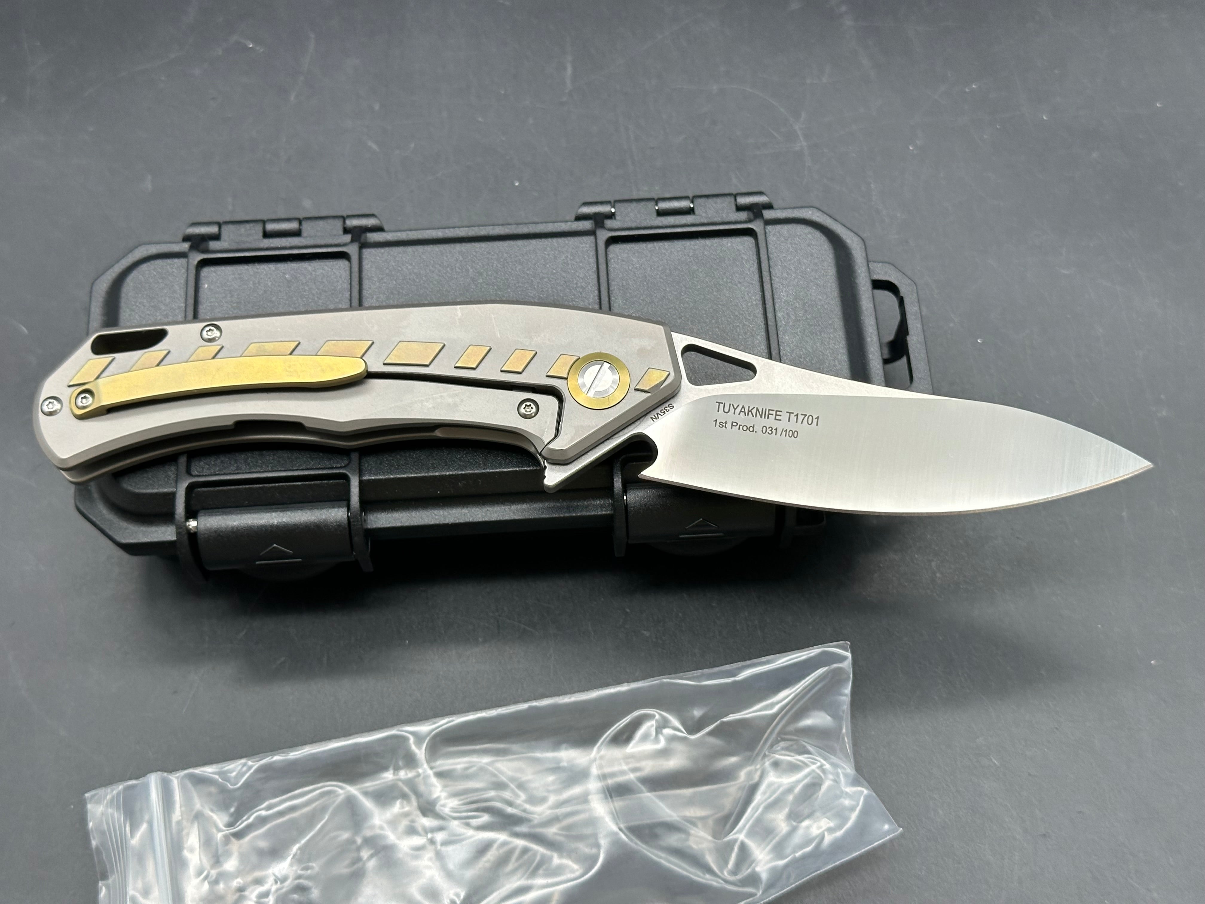 Tuyaknife Chicane 3.66 inch flat grind CMP-S35VN blade
