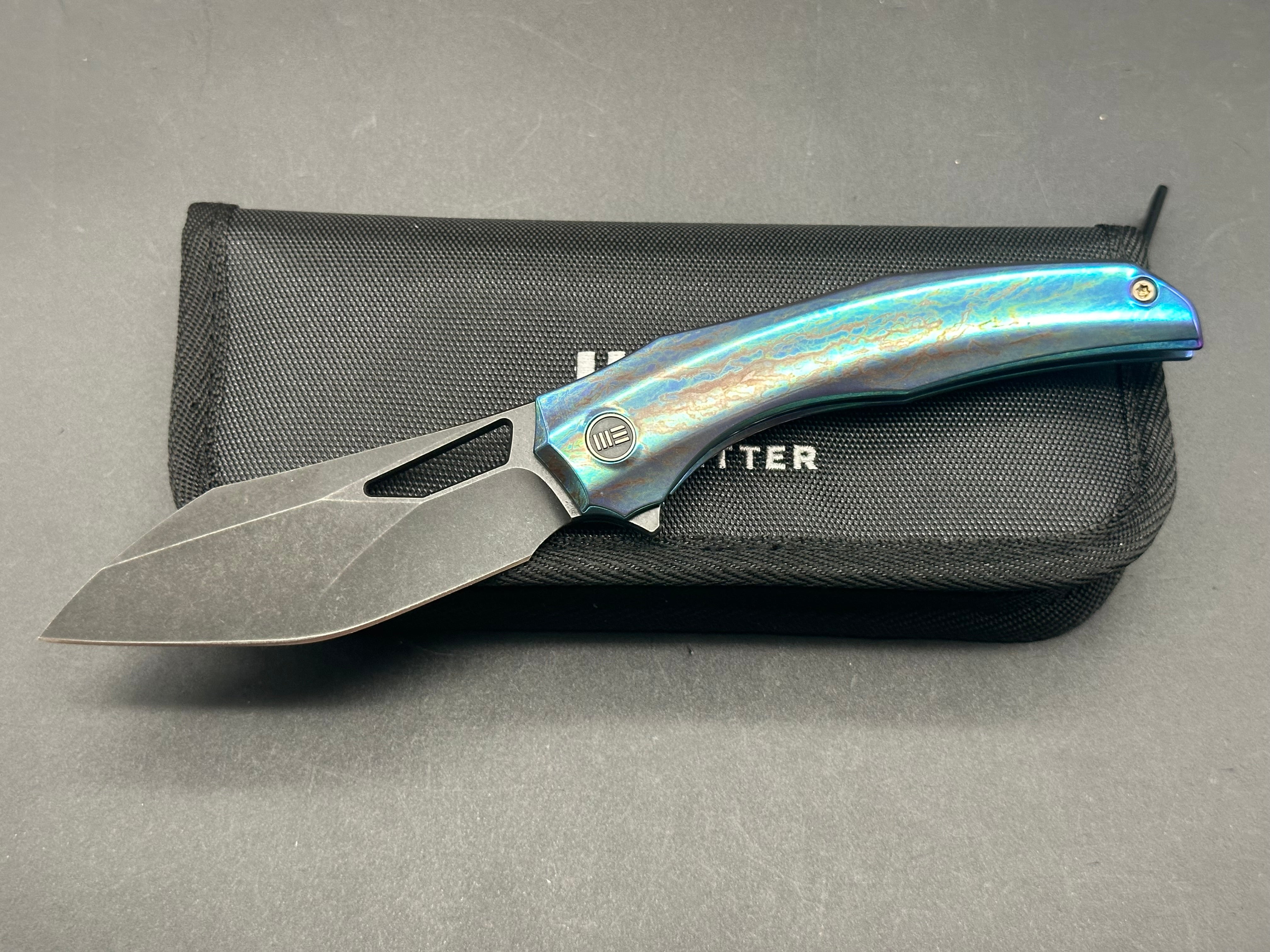 WE Knives Ignio JD Cutlery Custom Anodized CPM 20CV