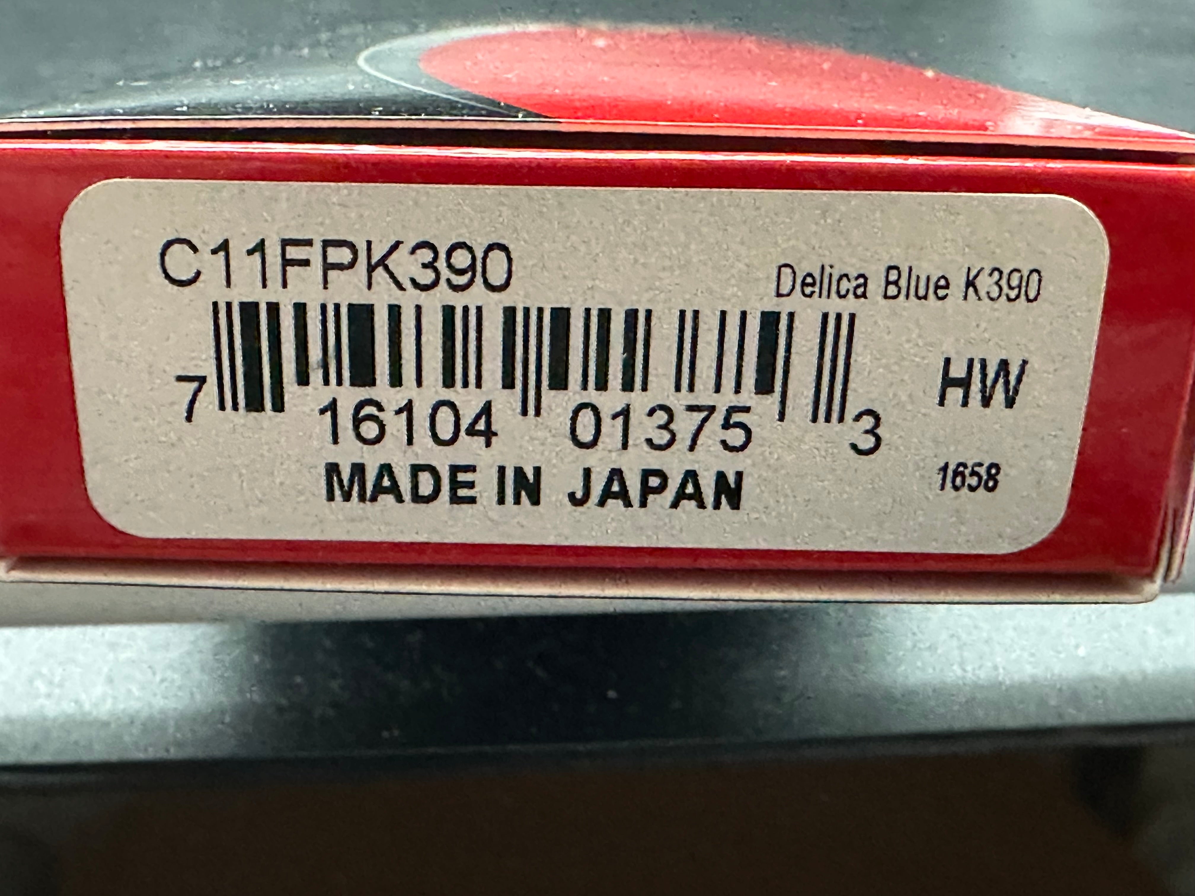 Spyderco Delica 4 Lightweight, 2.89" K390 Satin Blade with Blue FRN Handle