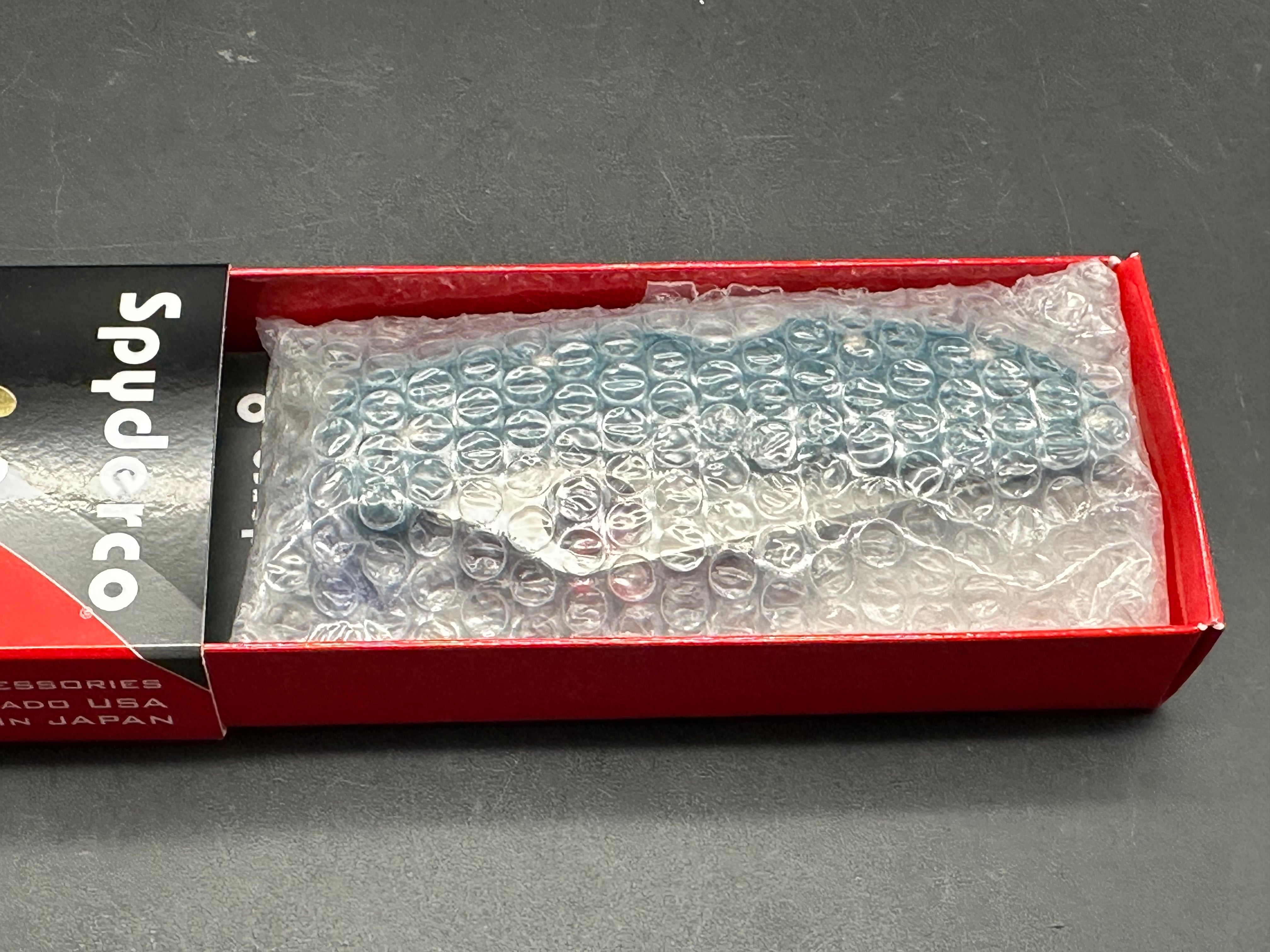 Spyderco Delica 4 Lightweight, 2.89" K390 Satin Blade with Blue FRN Handle