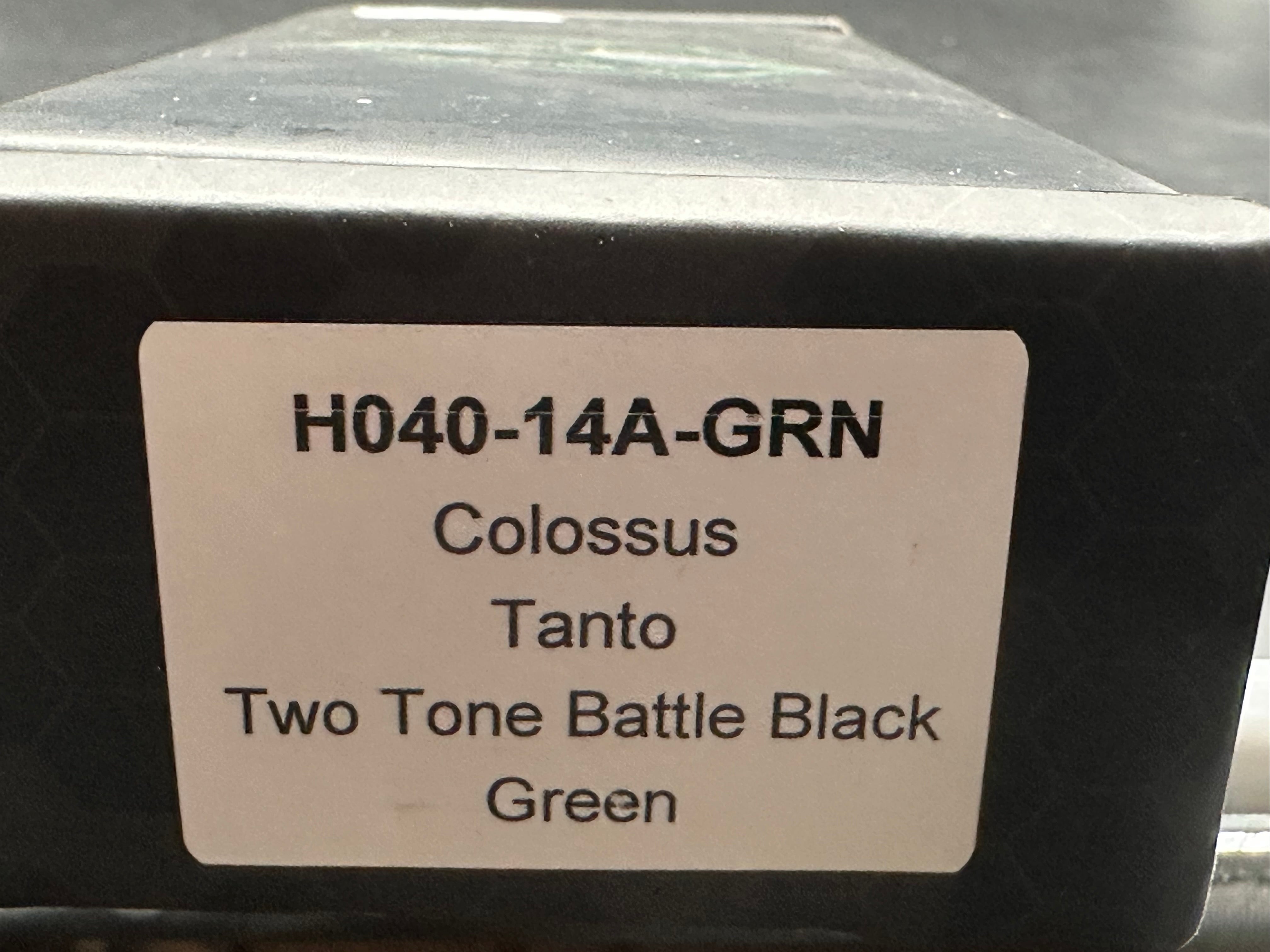 HERETIC KNIVES "COLOSSUS" OTF AUTOMATIC KNIFE GREEN 3.5" TANTO BATTLEWORN BLACK