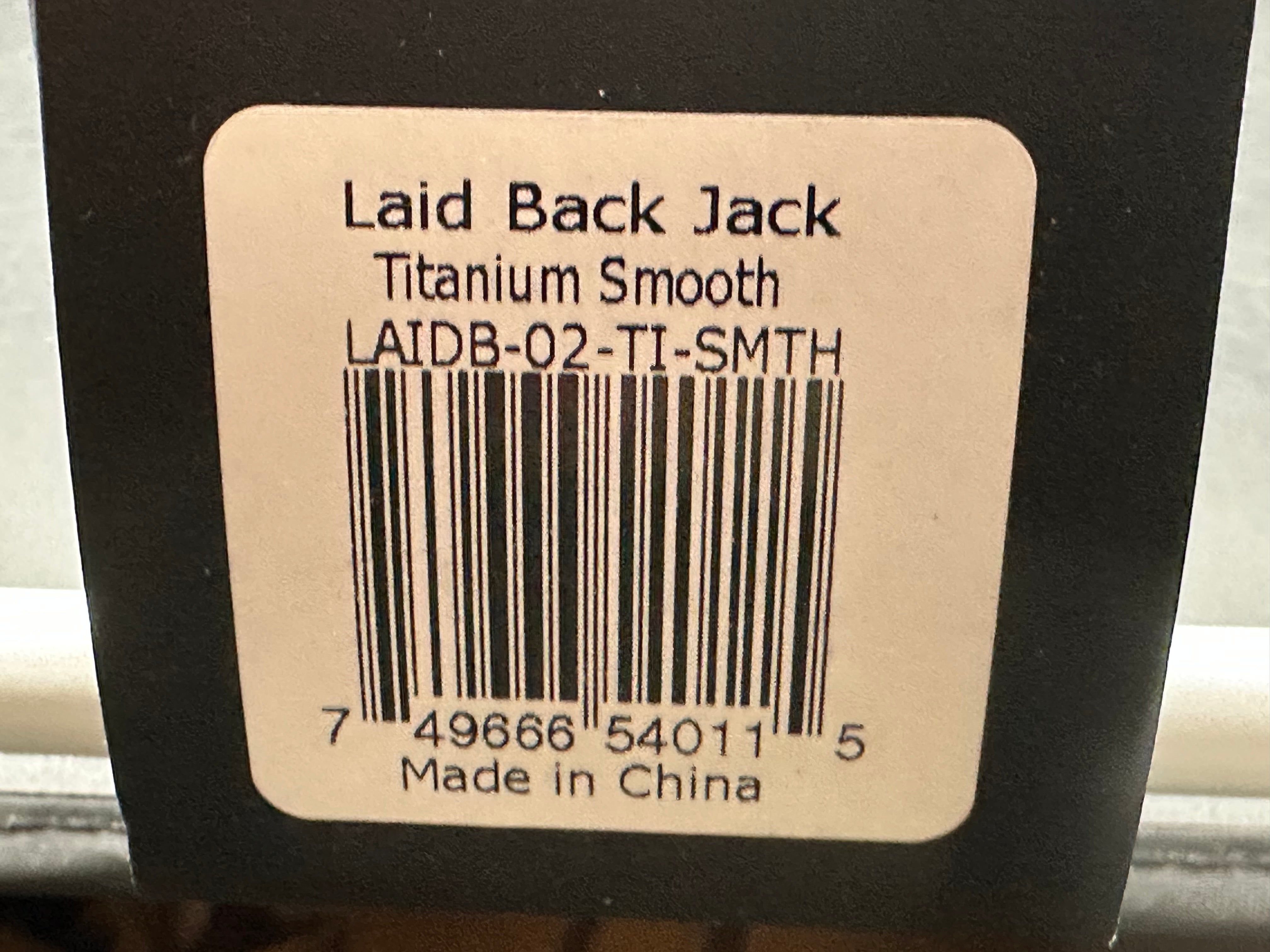 Jack Wolf Knives Laid Back Jack Slip Joint Knife Smooth Titanium (2.8" Satin)