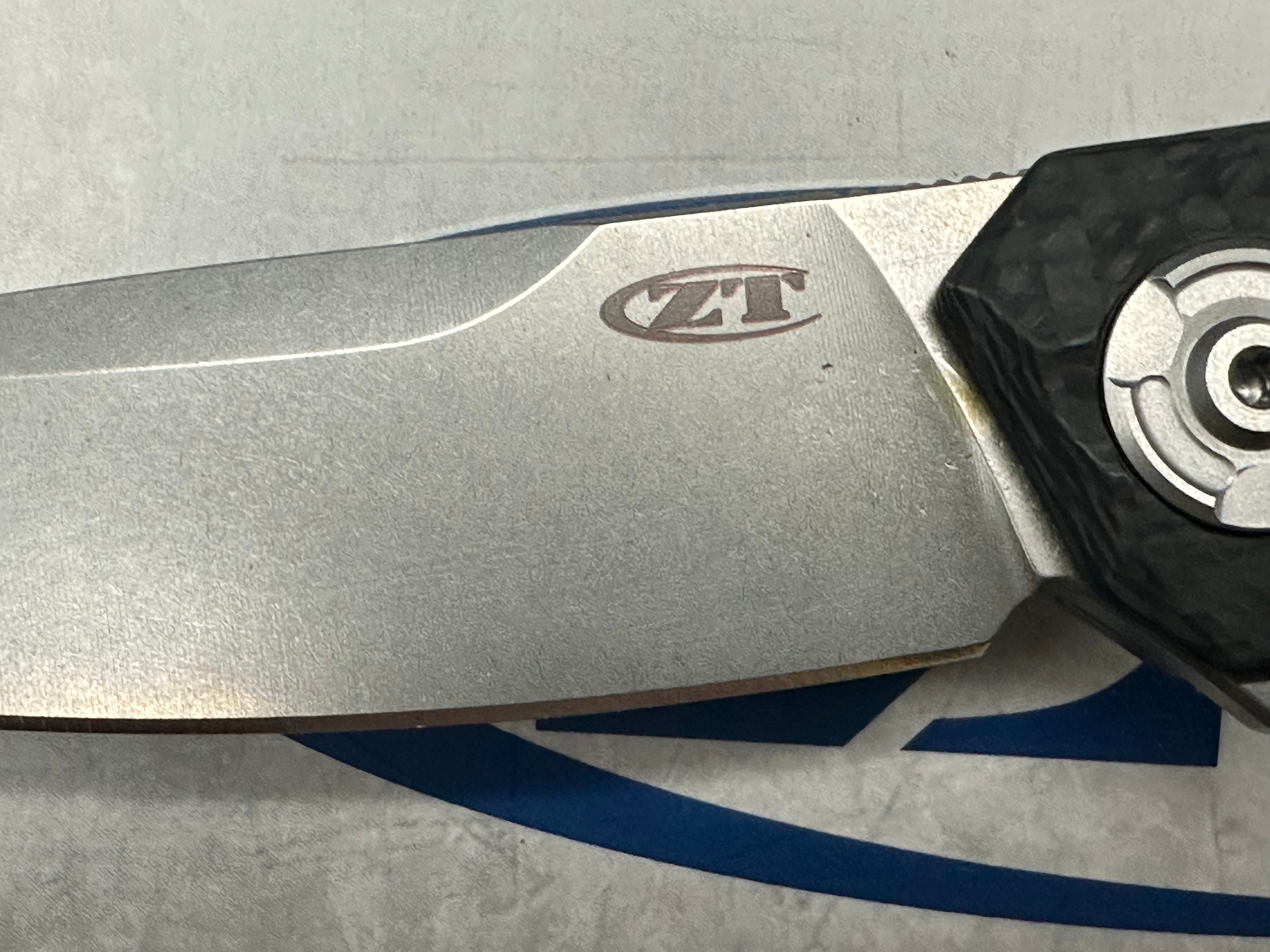 Zero Tolerance 0707 Frame Lock Knife Carbon Fiber (3.5" Stonewash 20CV)