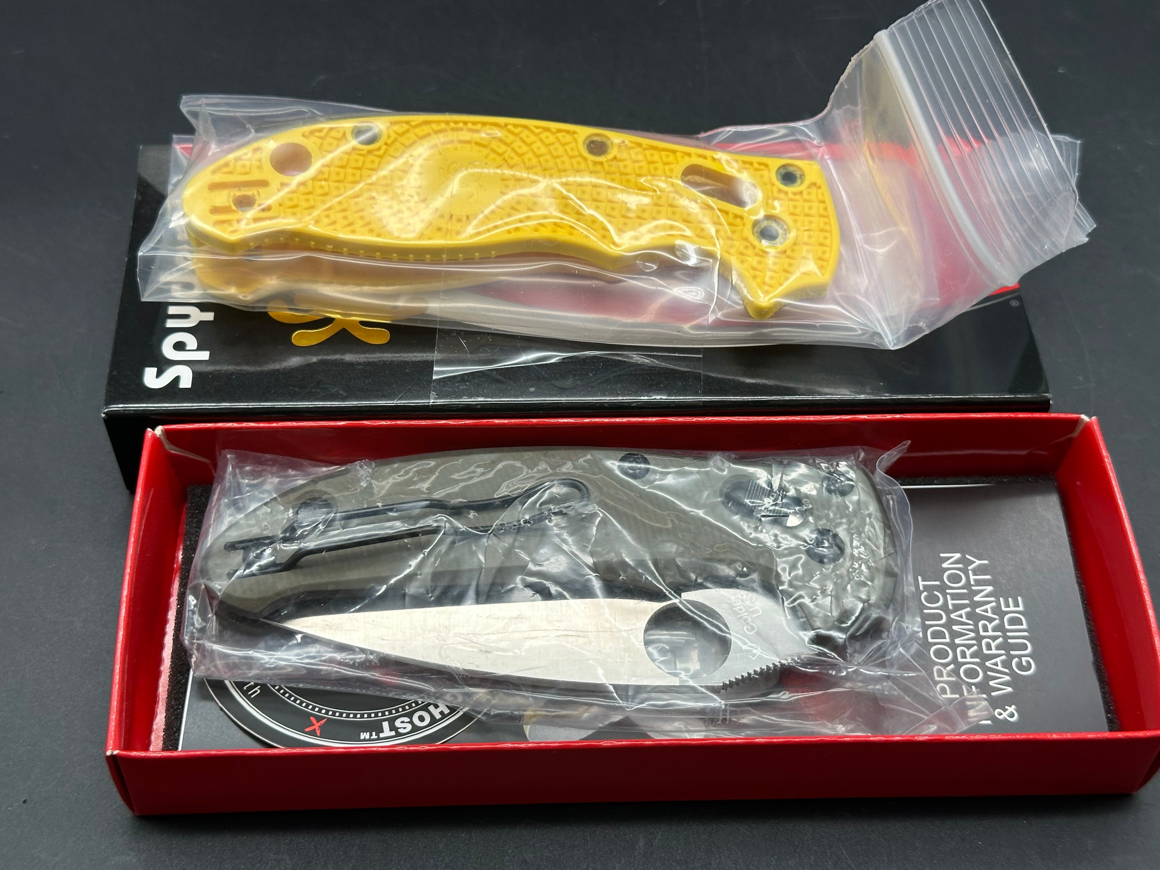 Spyderco Manix 2 Salt Lightweight, 3.37" CPM MagnaCut Satin Blade with AWT Green Aluminum Scales