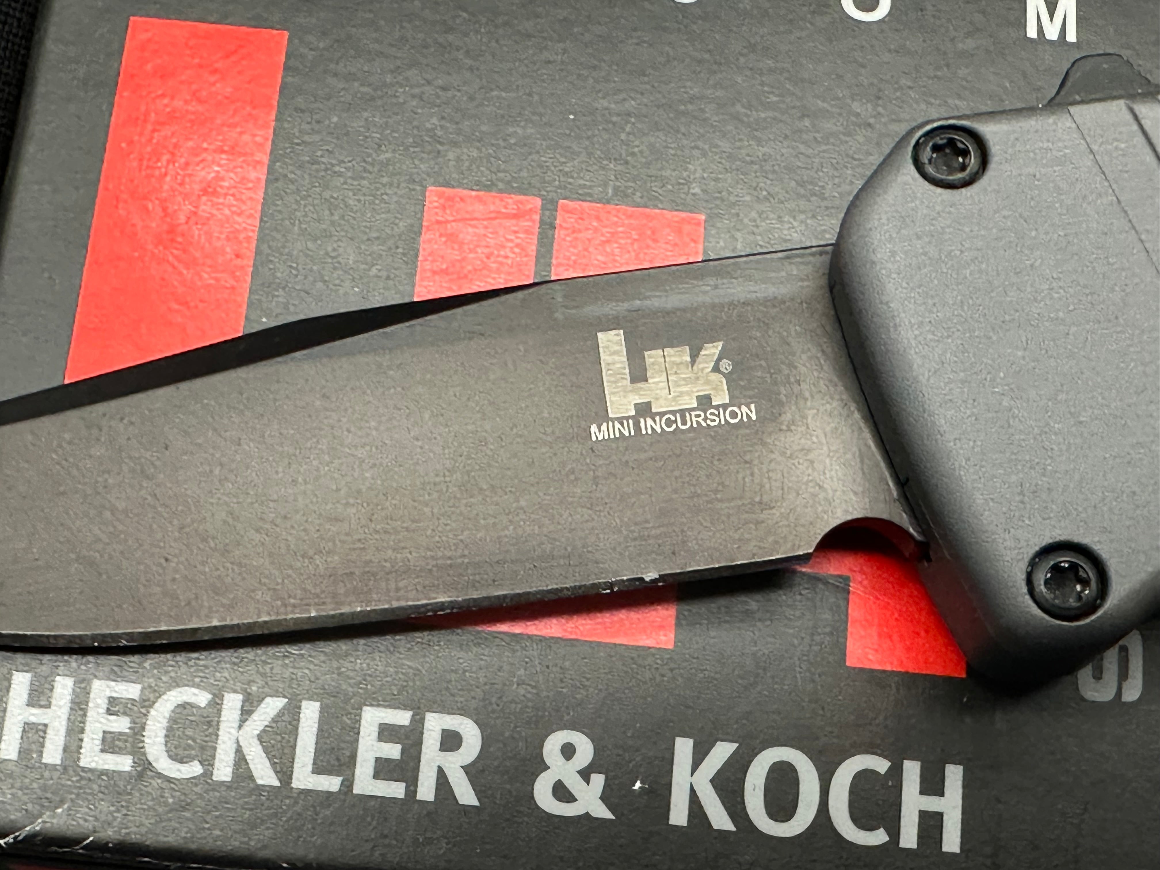 HK Mini Incursion OTF Automatic Knife Gray Aluminum (3" Black)