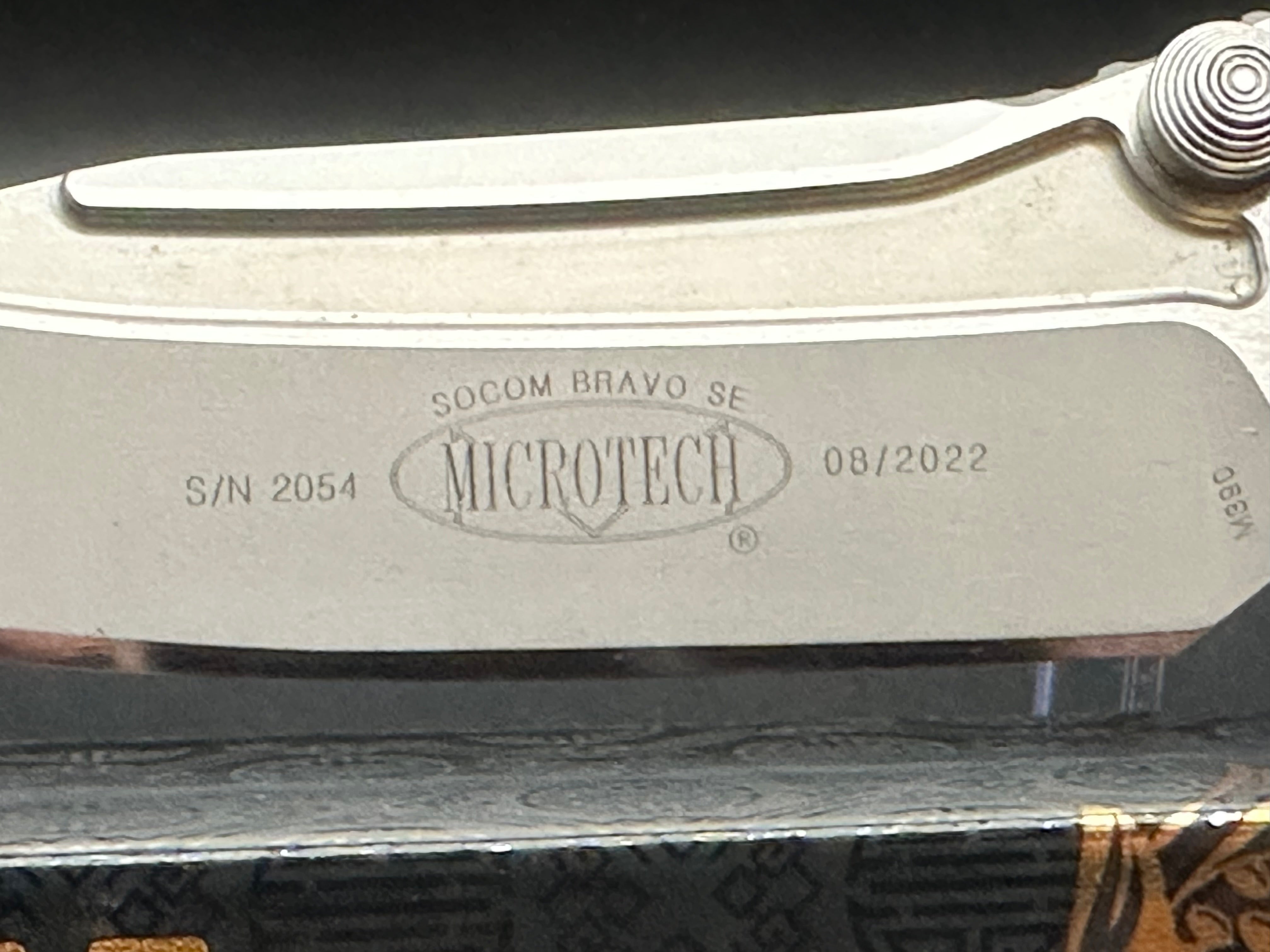 Microtech Socom Bravo Ti/CF M390 blade