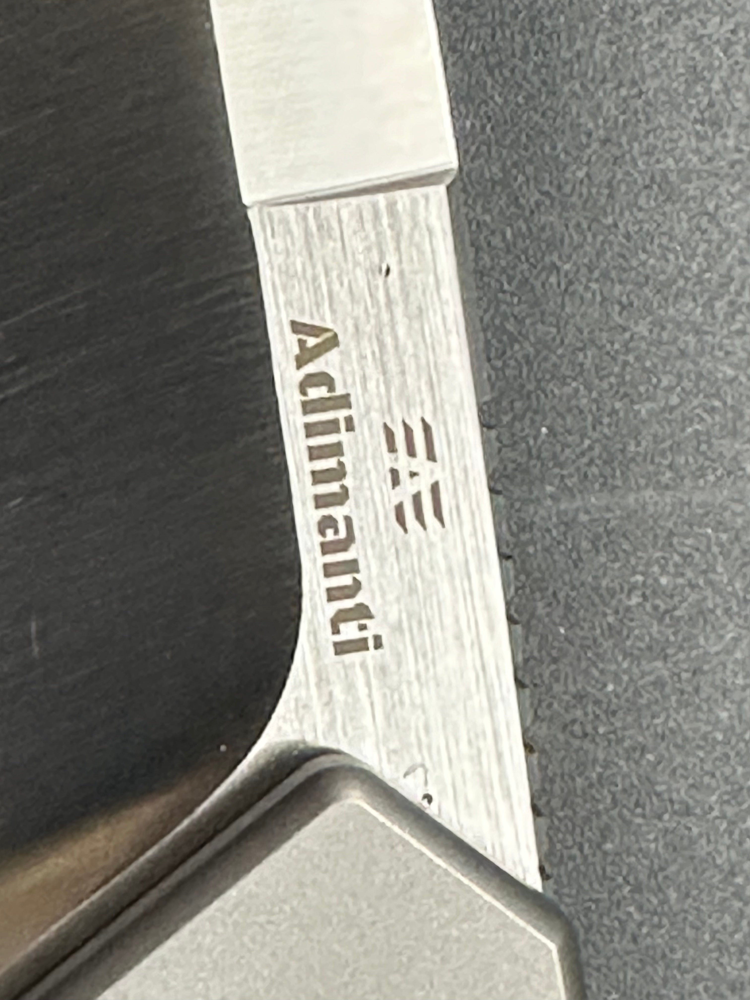 GANZO ADIMANTI SKIMEN-TI FOLDING KNIFE GRAY TITANIUM HANDLE S35VN DROP POINT PLAIN EDGE G-SKIMEN-TI