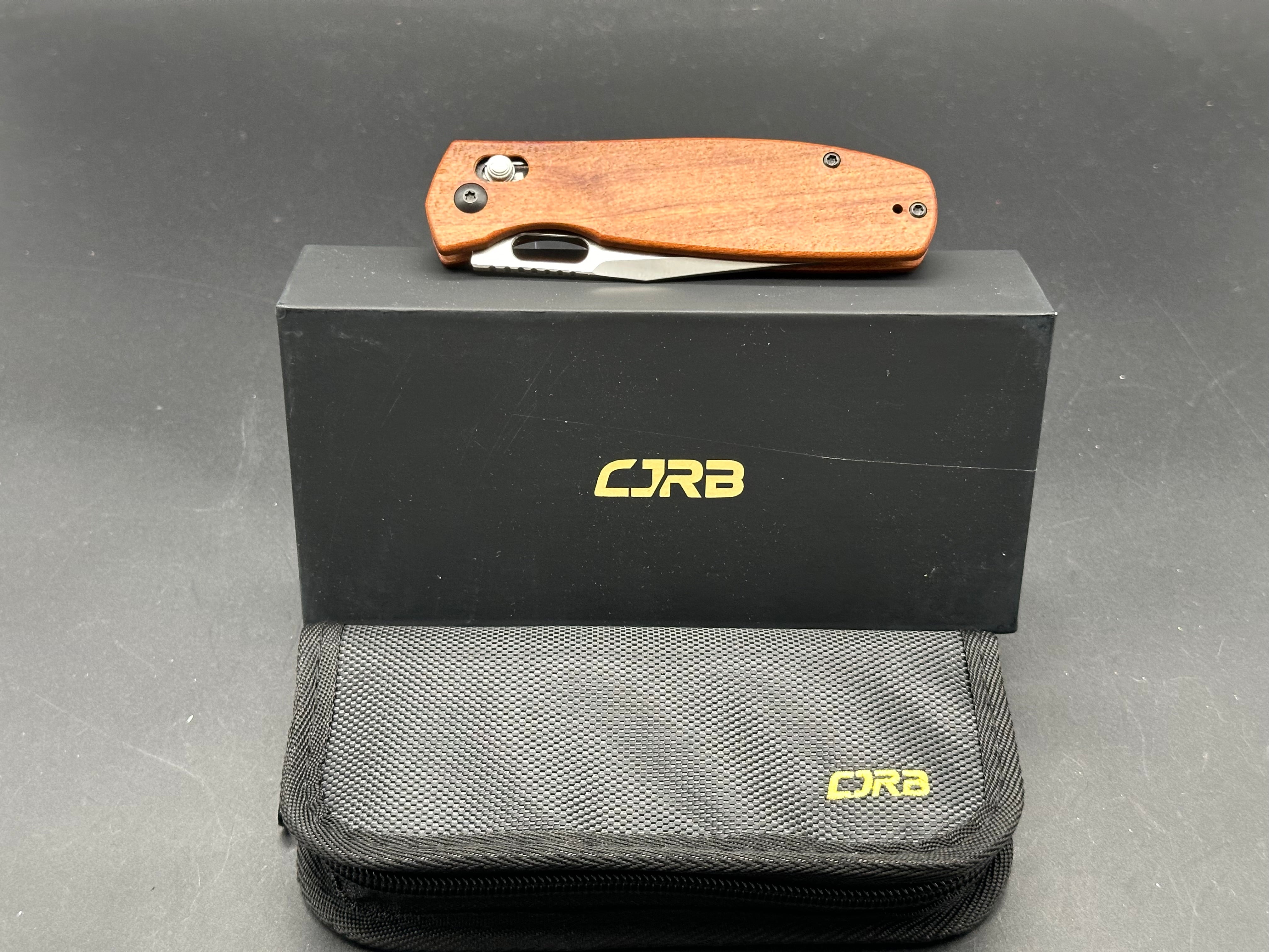 CJRB Prado Crossbar Lock Knife Rosewood (3.75" Polished AR-RPM9)