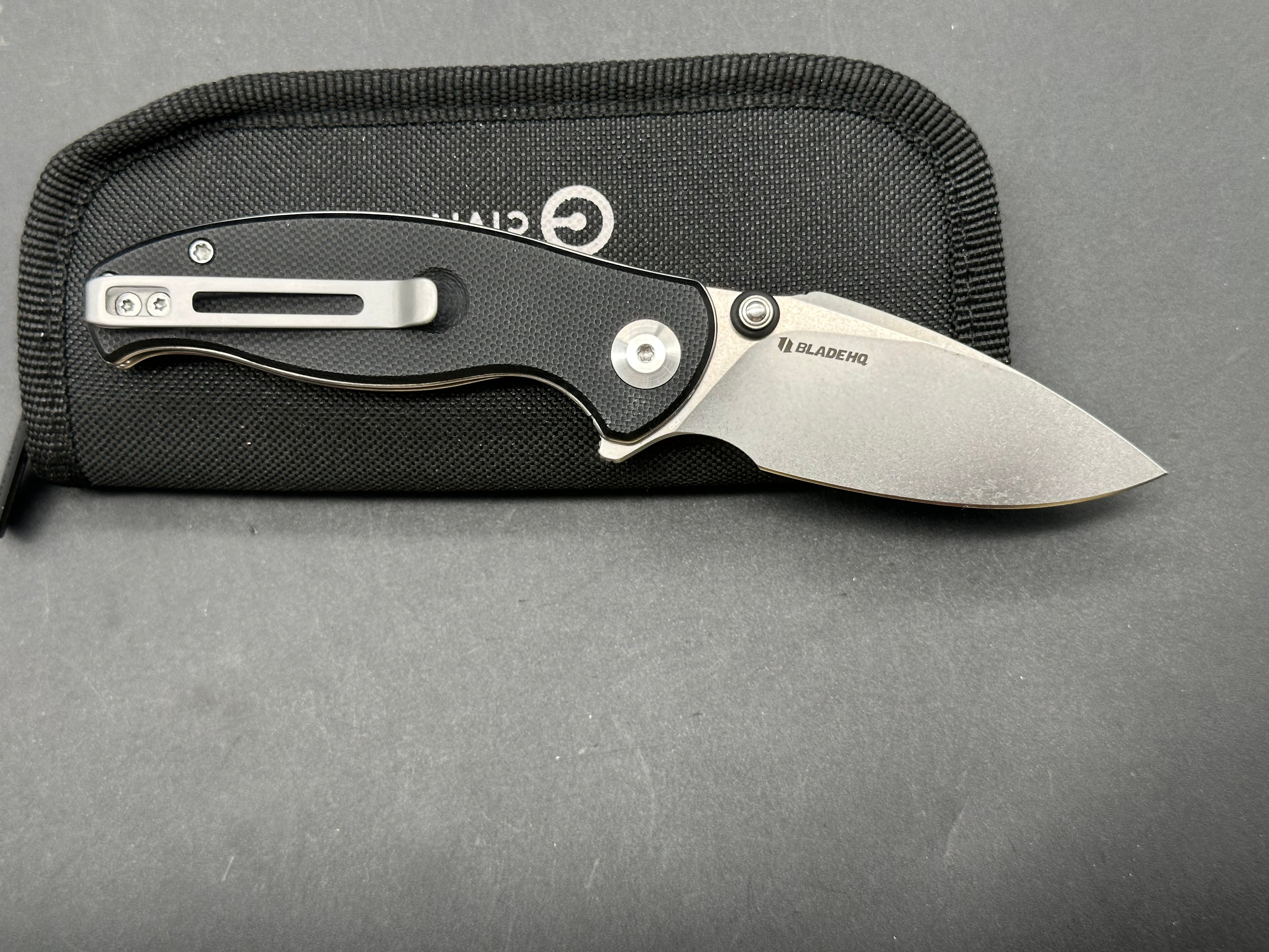 Civivi Scintilla (Blade HQ Exclusive), 2.75" D2 Stonewash Blade with Textured Black G10 Scales