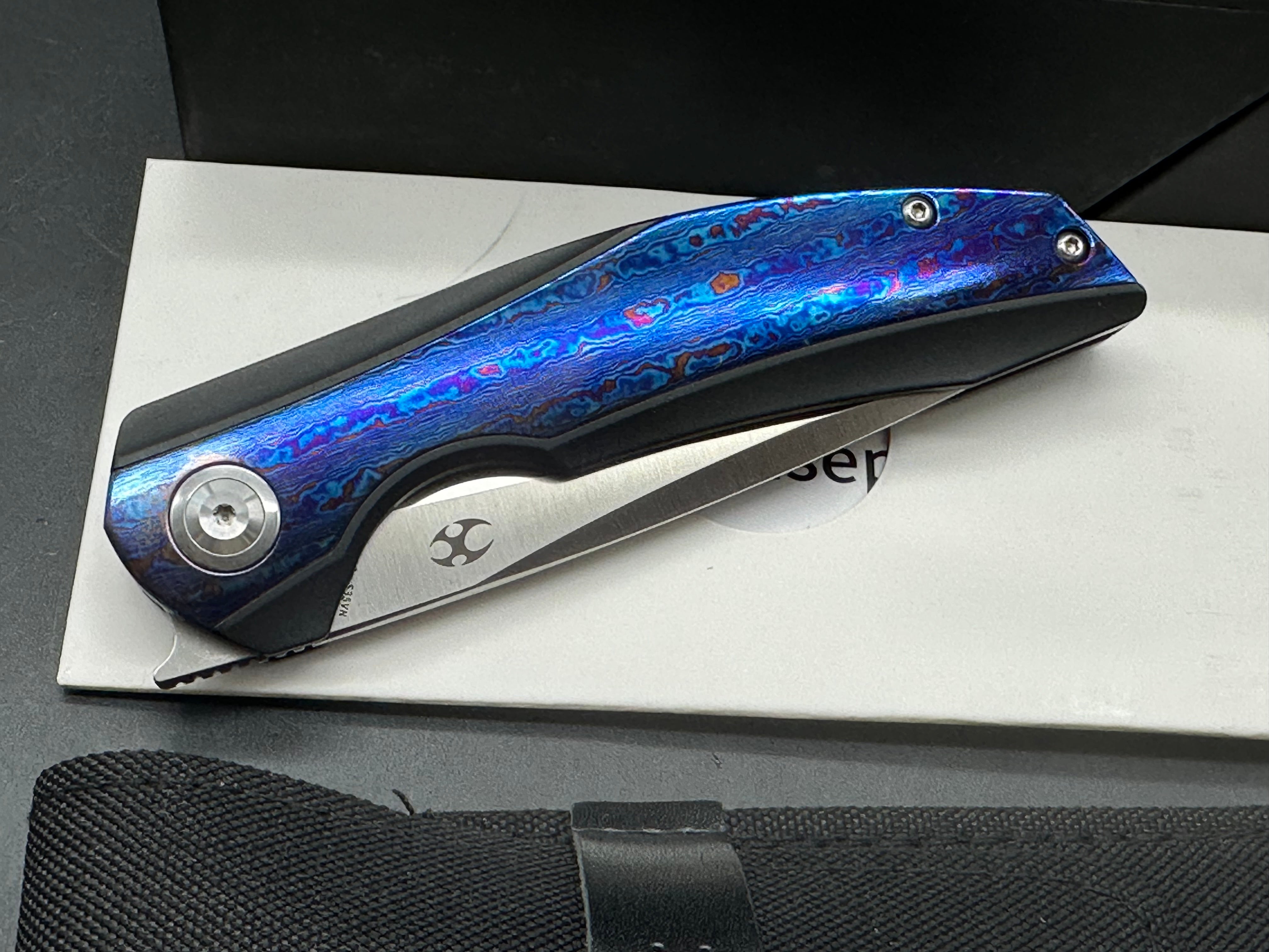 Kansept Accipiter Timascus insert and clip NIB