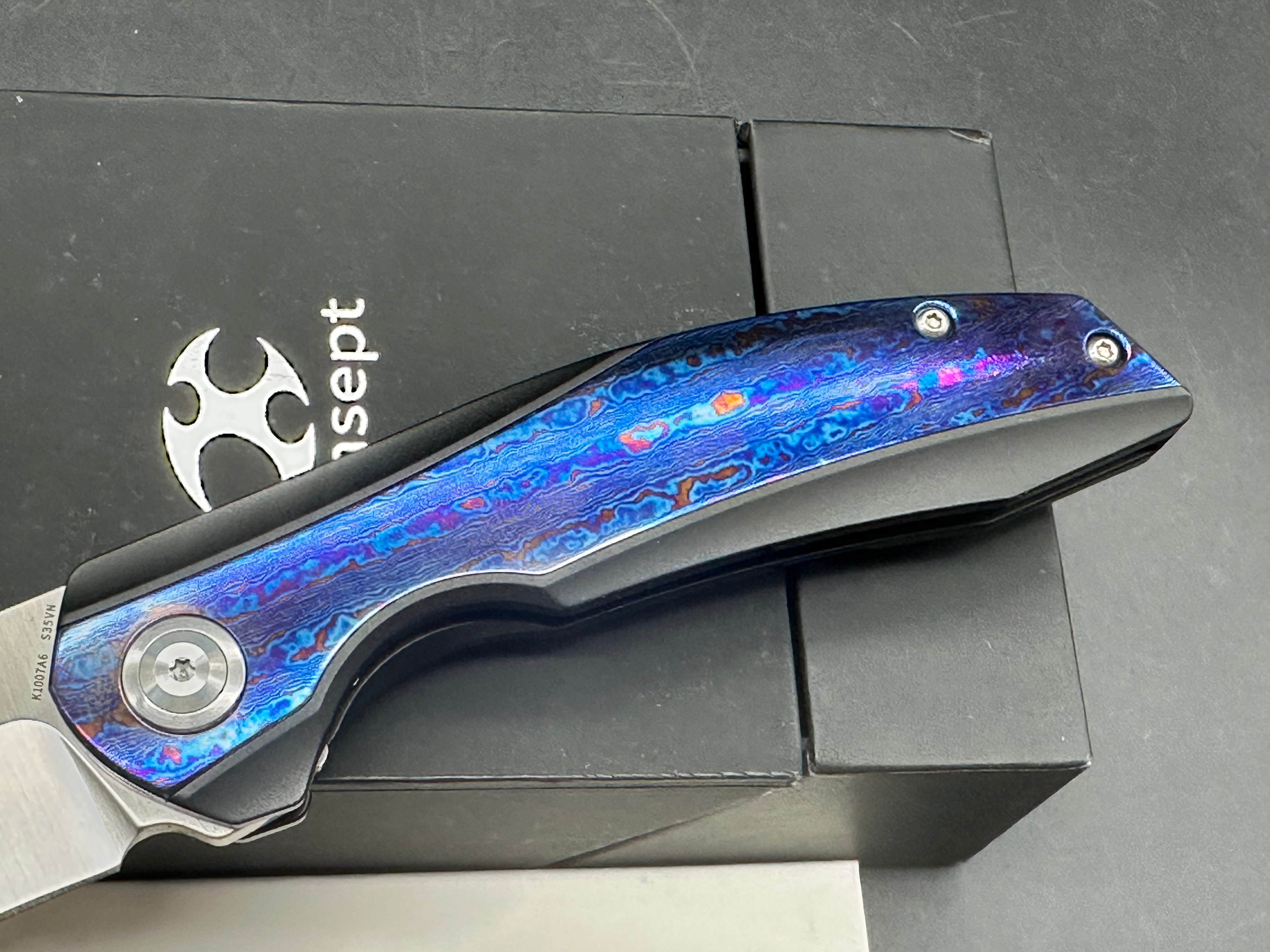Kansept Accipiter Timascus insert and clip NIB