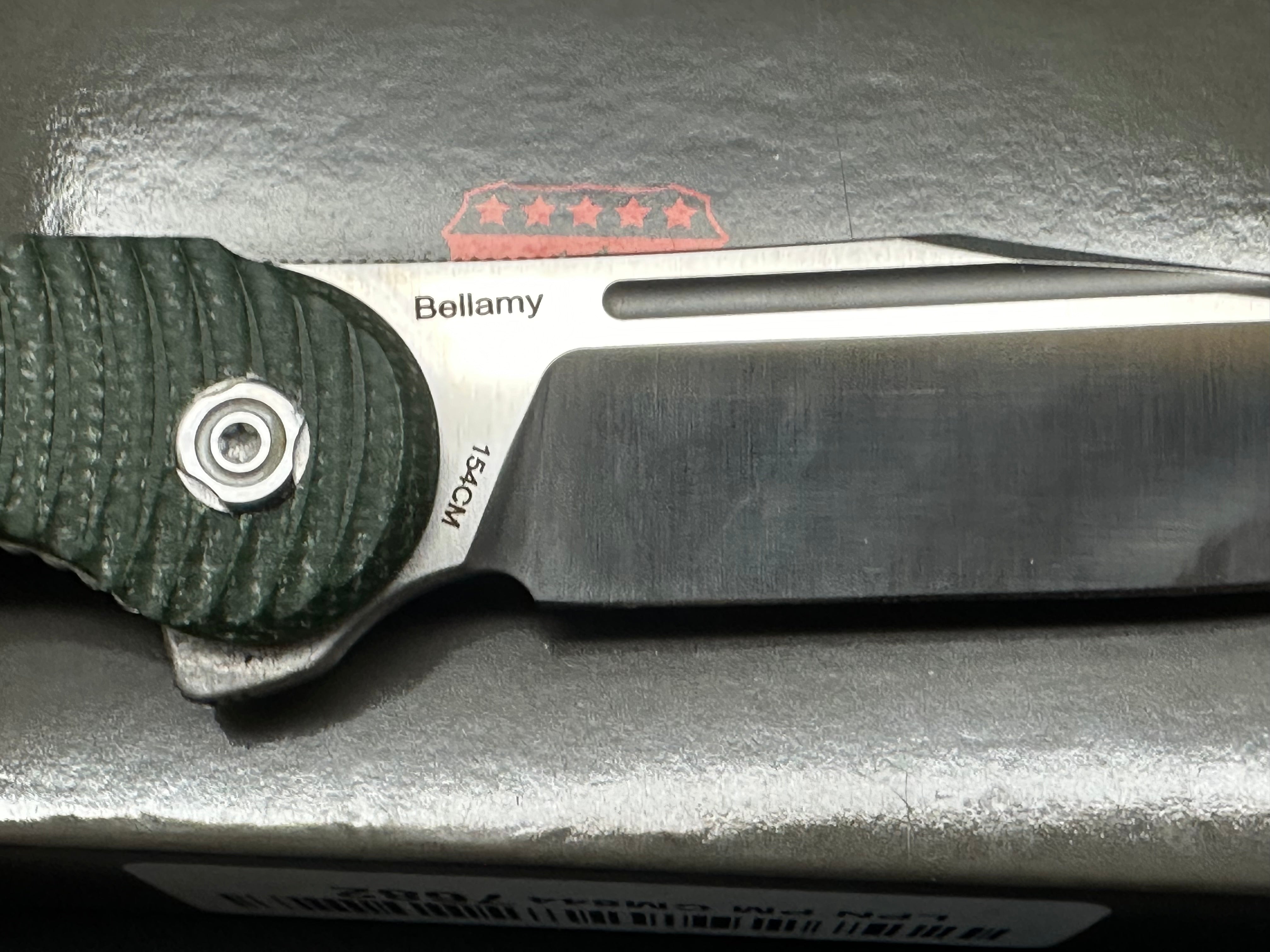 Vosteed Bellamy - Liner Lock Knife (3.44" 154CM Blade & Micarta Handle)