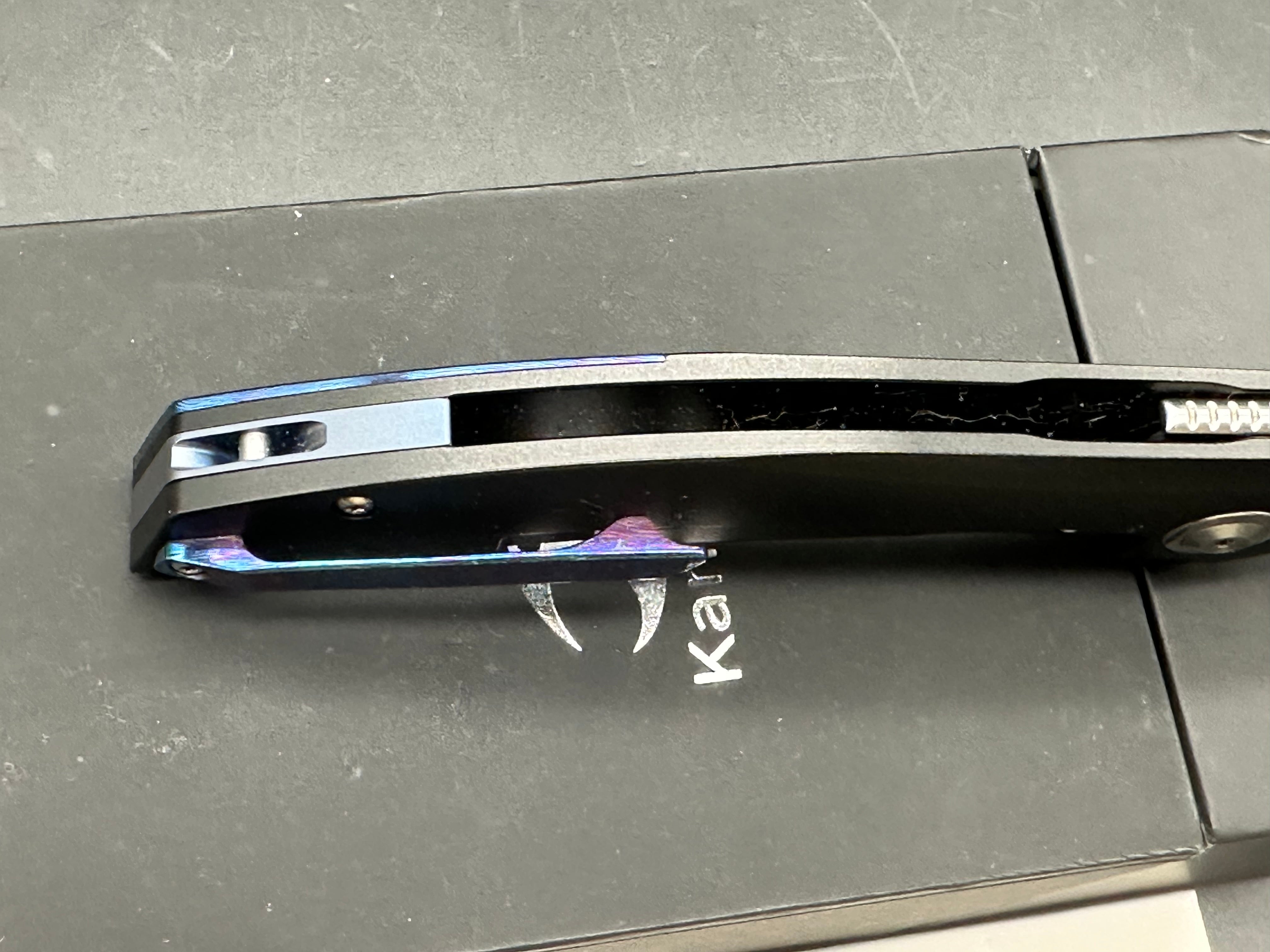 Kansept Accipiter Timascus insert and clip NIB