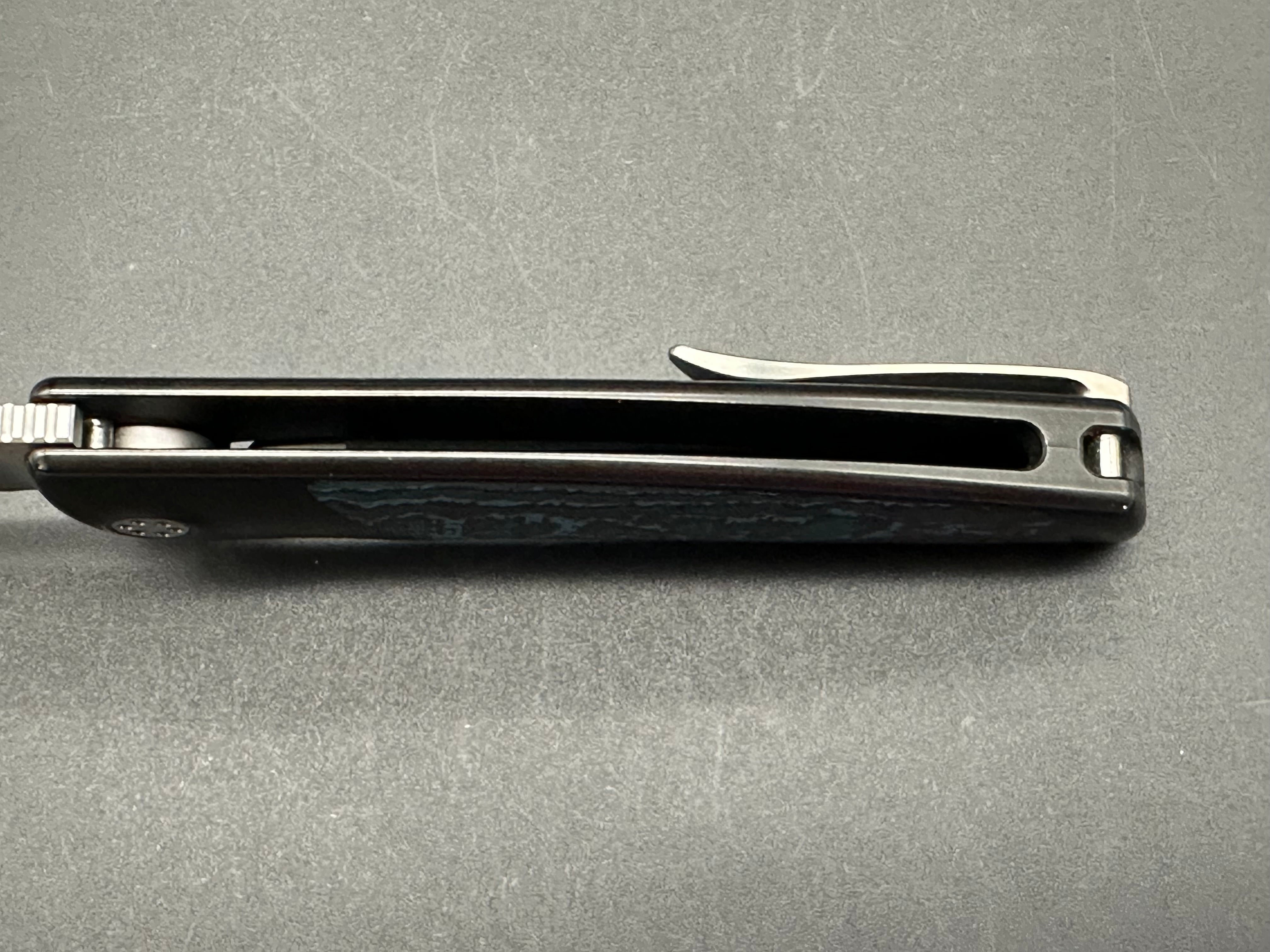 Sharp By Design Evo Typhoon Bowie - Black PVD - Arctic Frost Fat Carbon Inlay