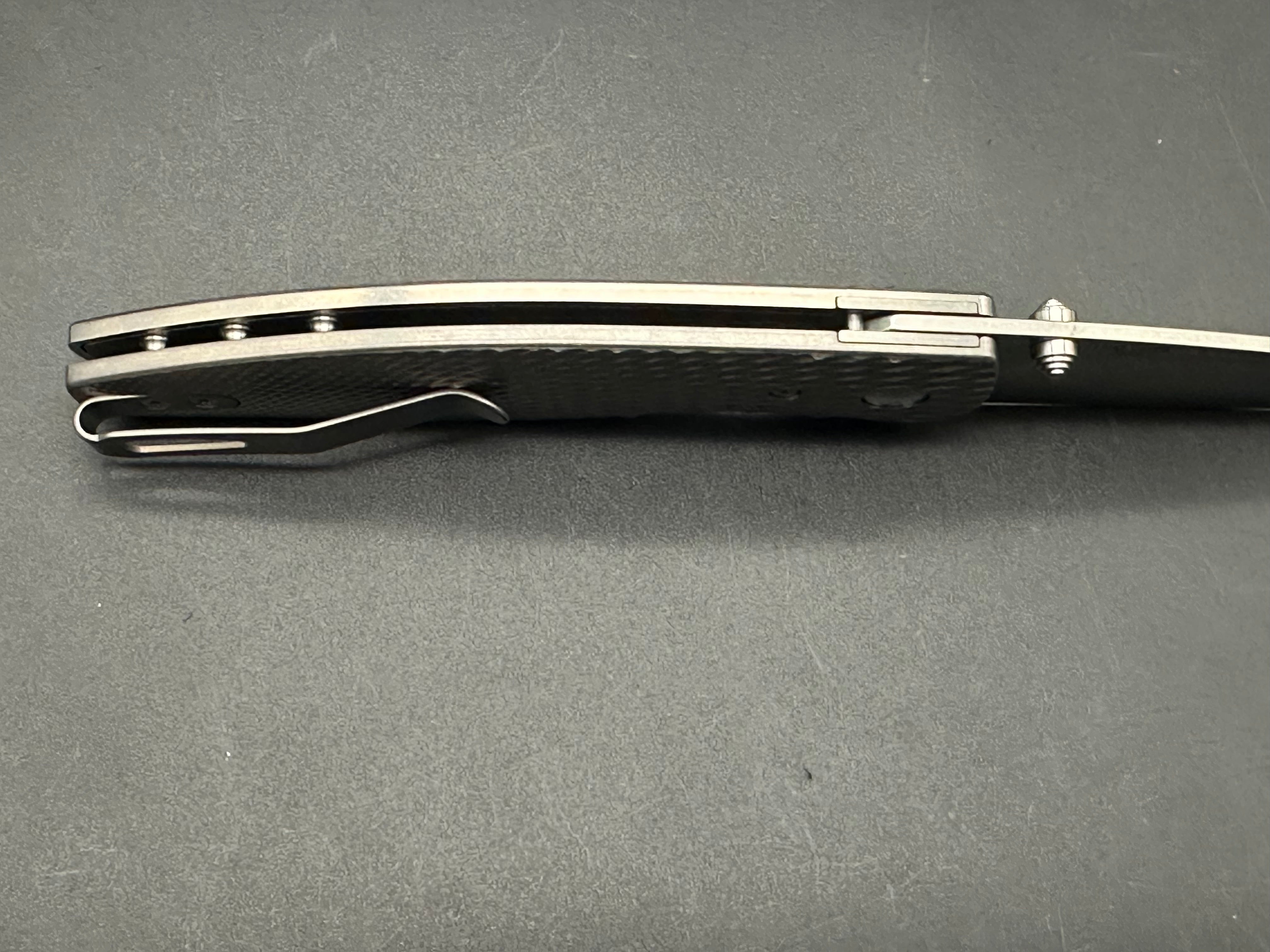 Three Rivers Manufacturing (TRM) Atom Linerlock Folding Knife (3D-Contoured Titanium)