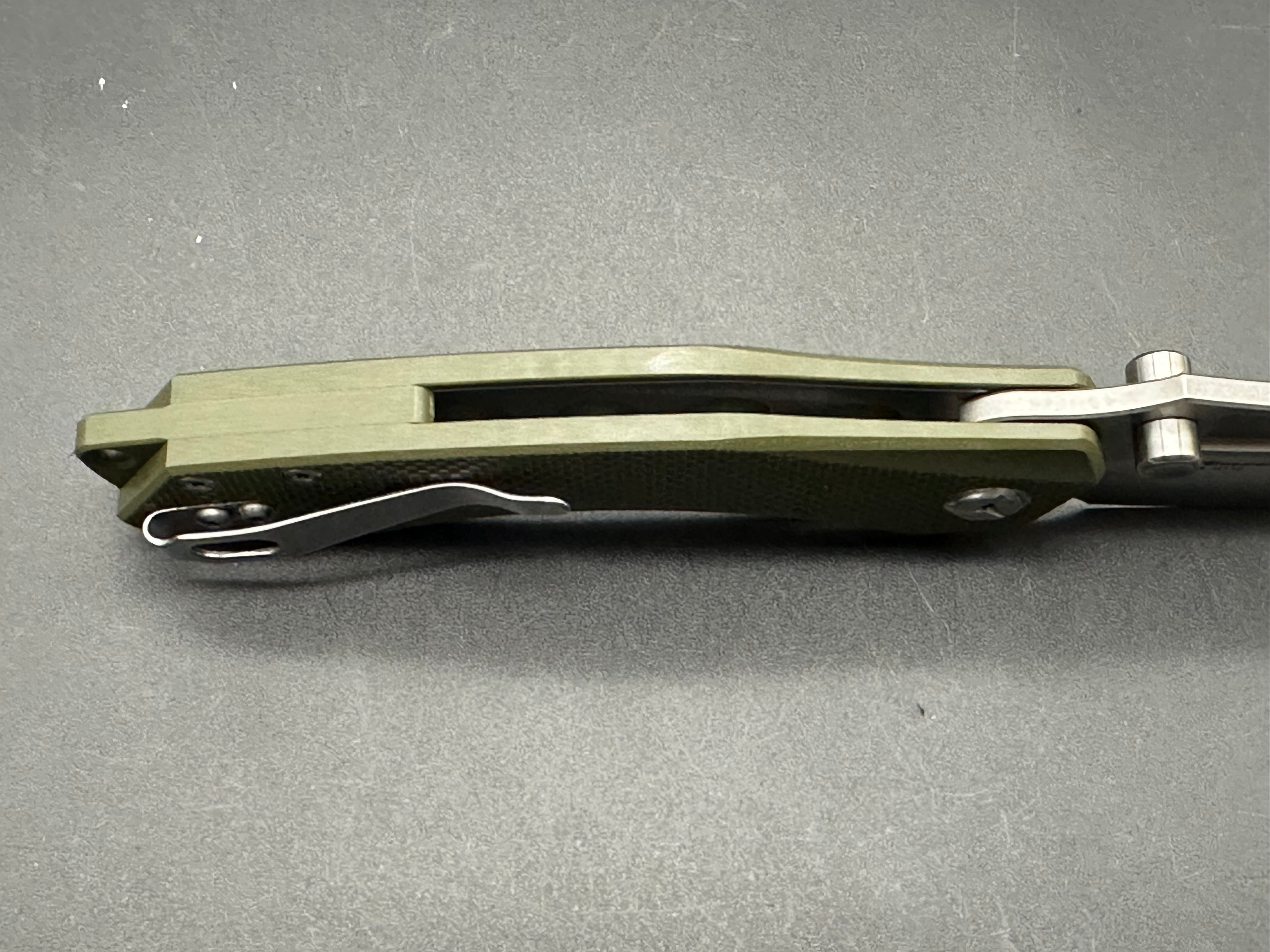 TWOSUN TS425 green G10 handle w/K110 blade