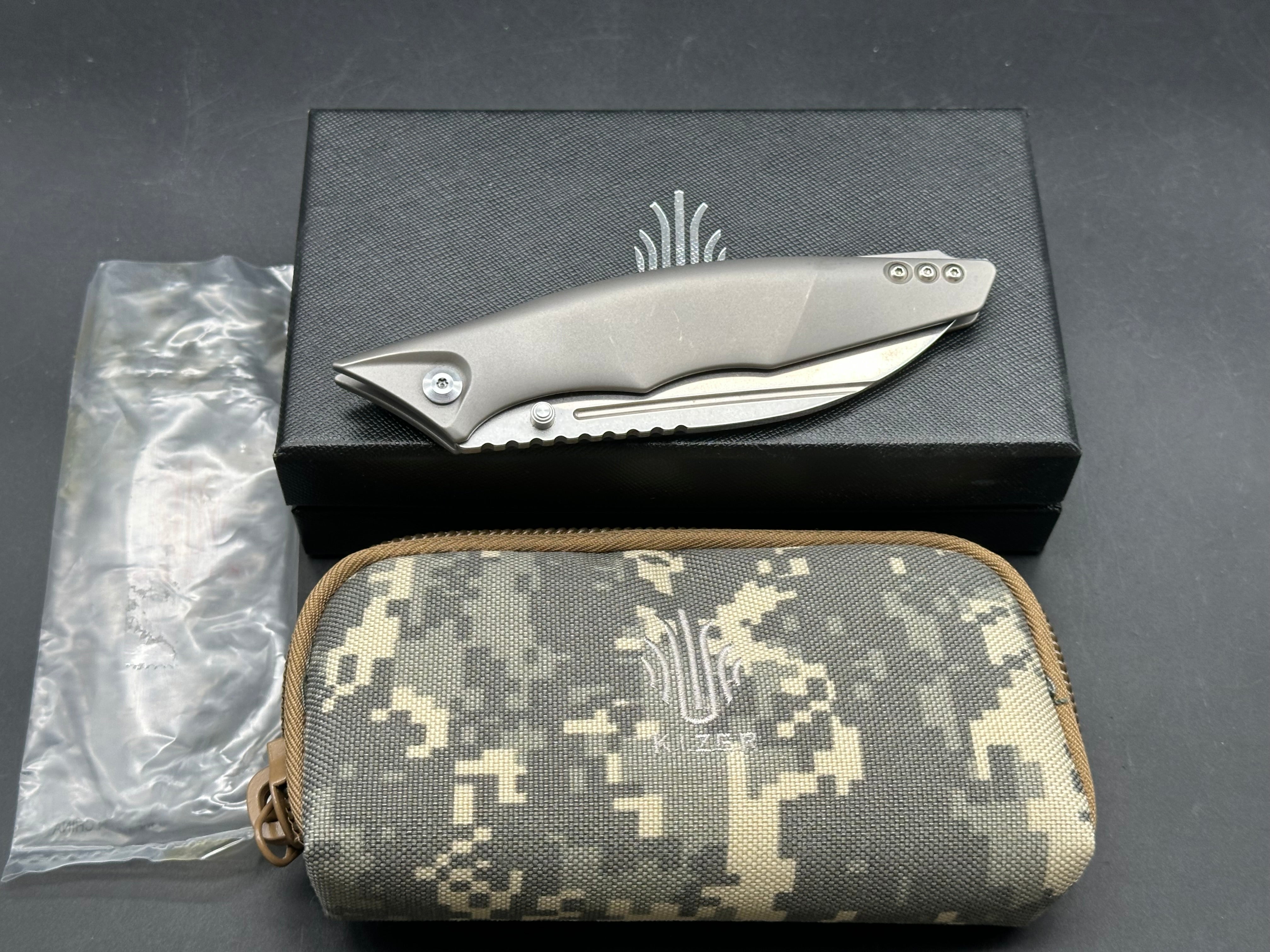 Kizer Seax prototype knife