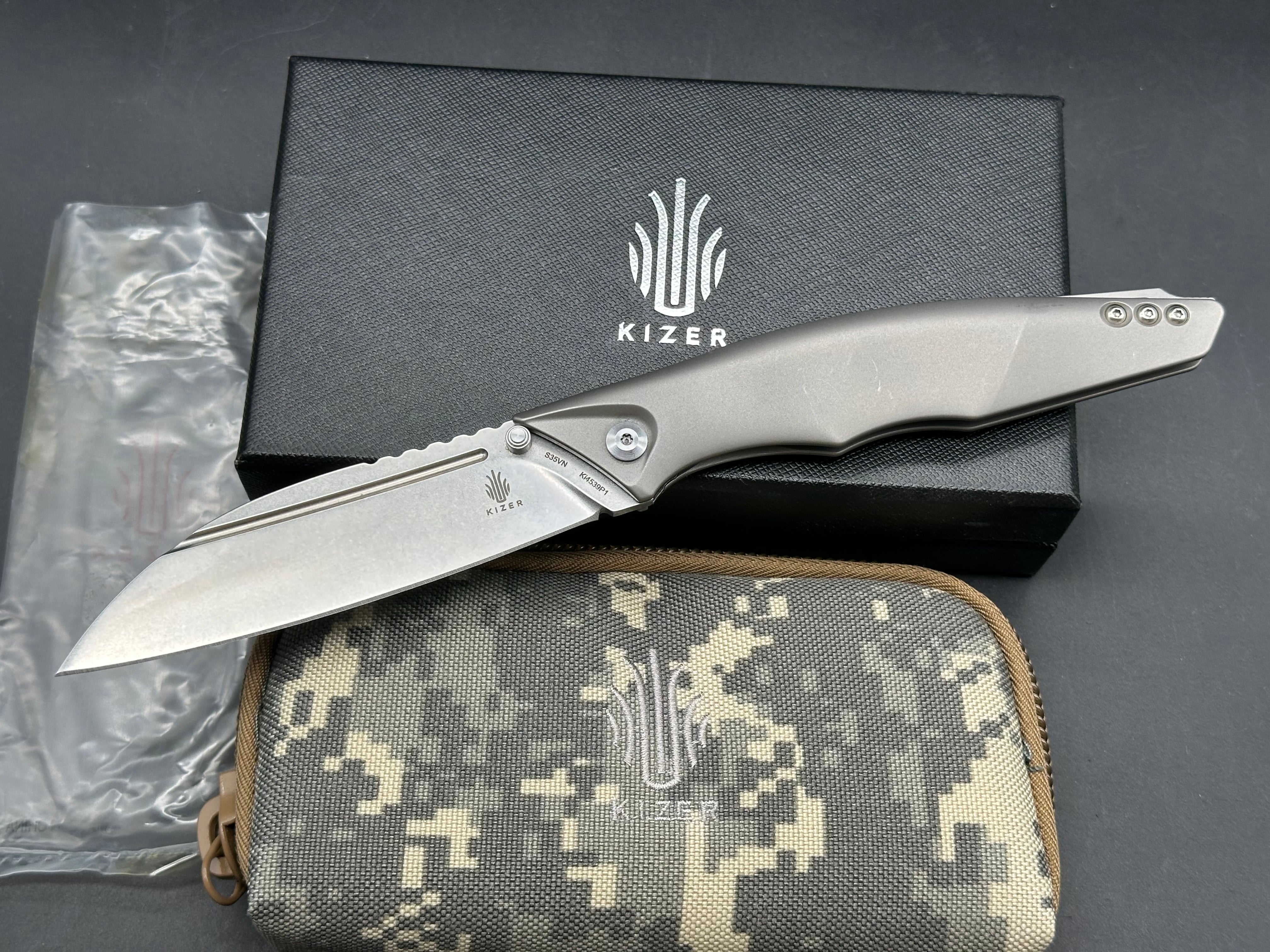 Kizer Seax prototype knife